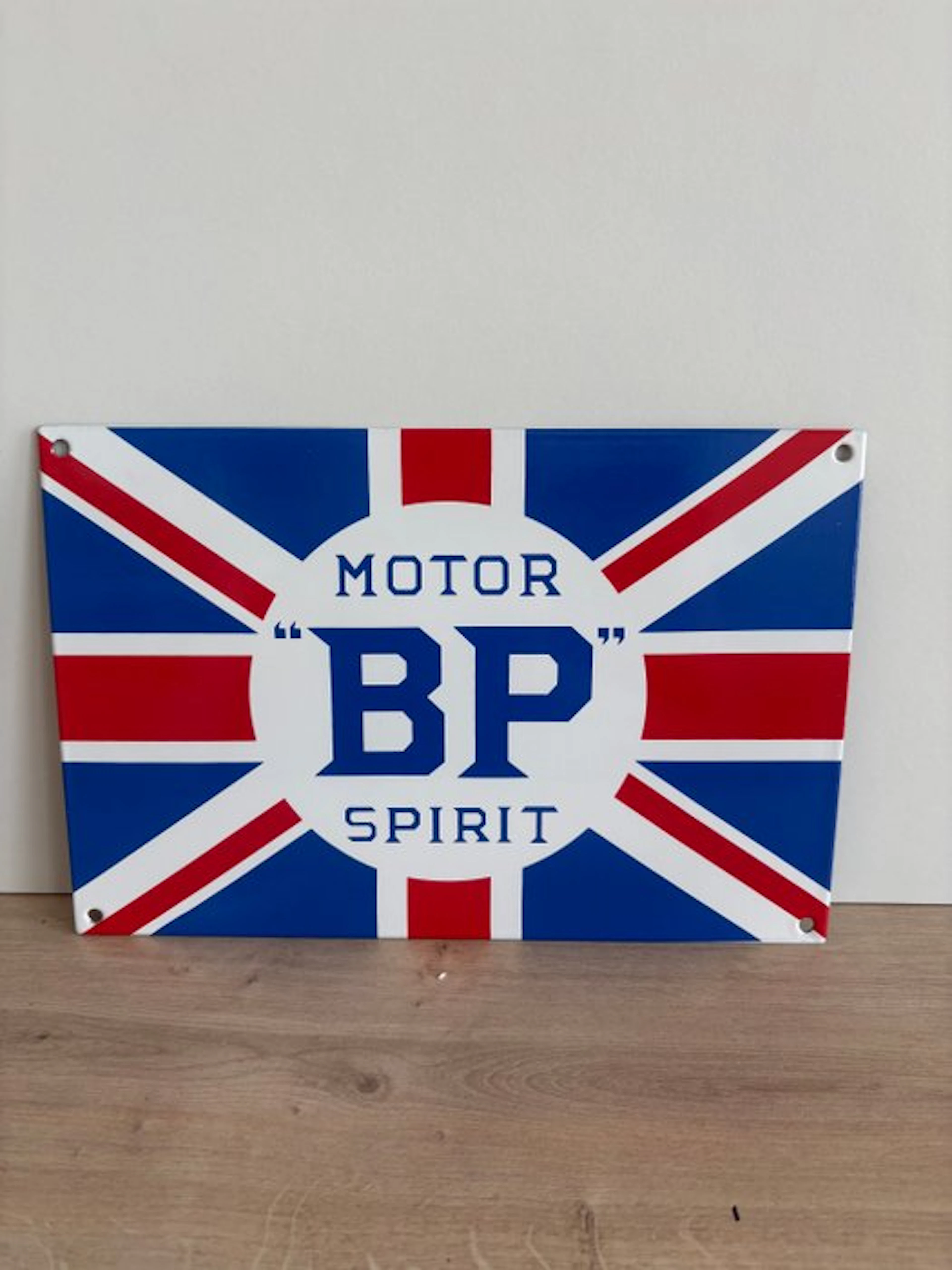 Magnificent enameled plaque - BP Motor Spirit - Enamel plate - Steel