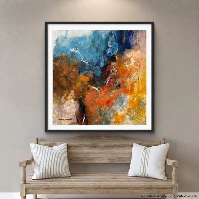 Dam Domido - La Faille - 80 x 80 cm