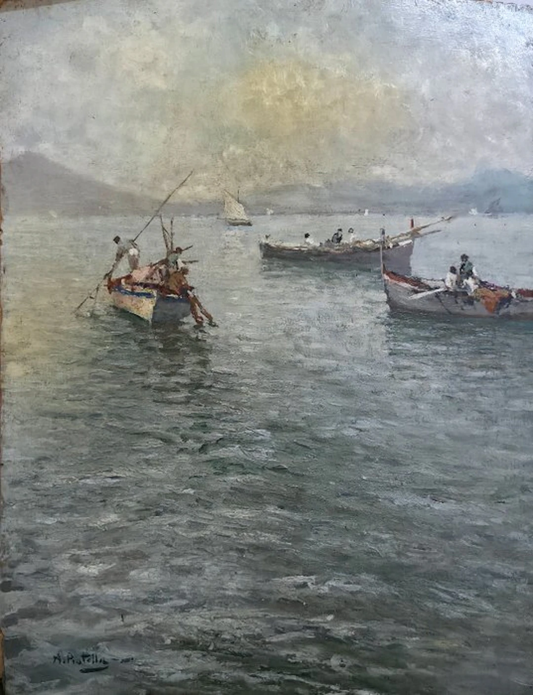 Attilio Pratella (1856-1949) - Marina di Napoli