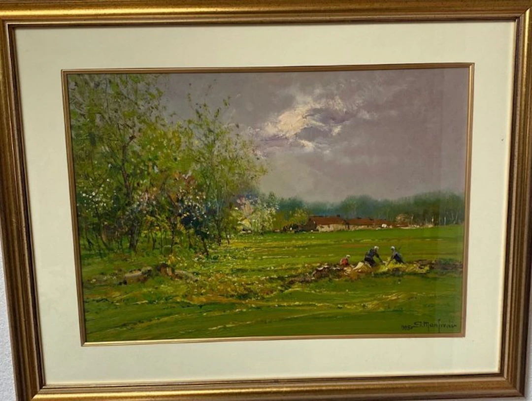 Sergio Manfredi (1932-?) - Fioritura presso Riva di Pinerolo