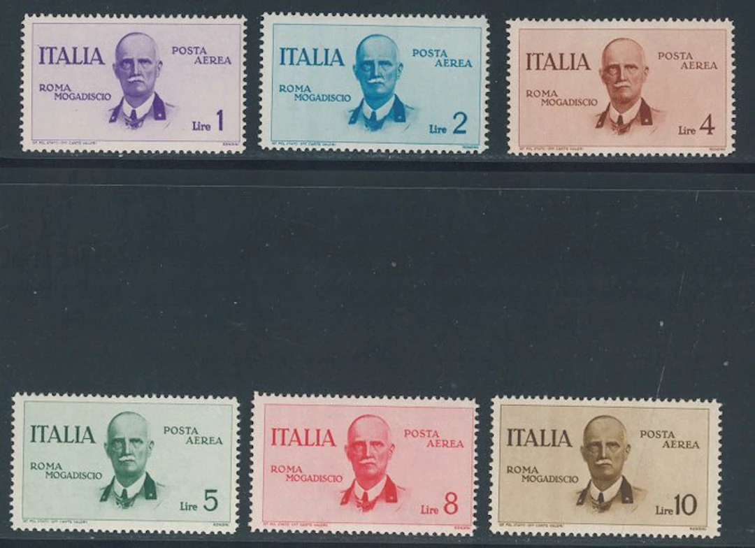 Italy Kingdom - Rome - Mogadiscio, complete series P.A. No. 83/88.