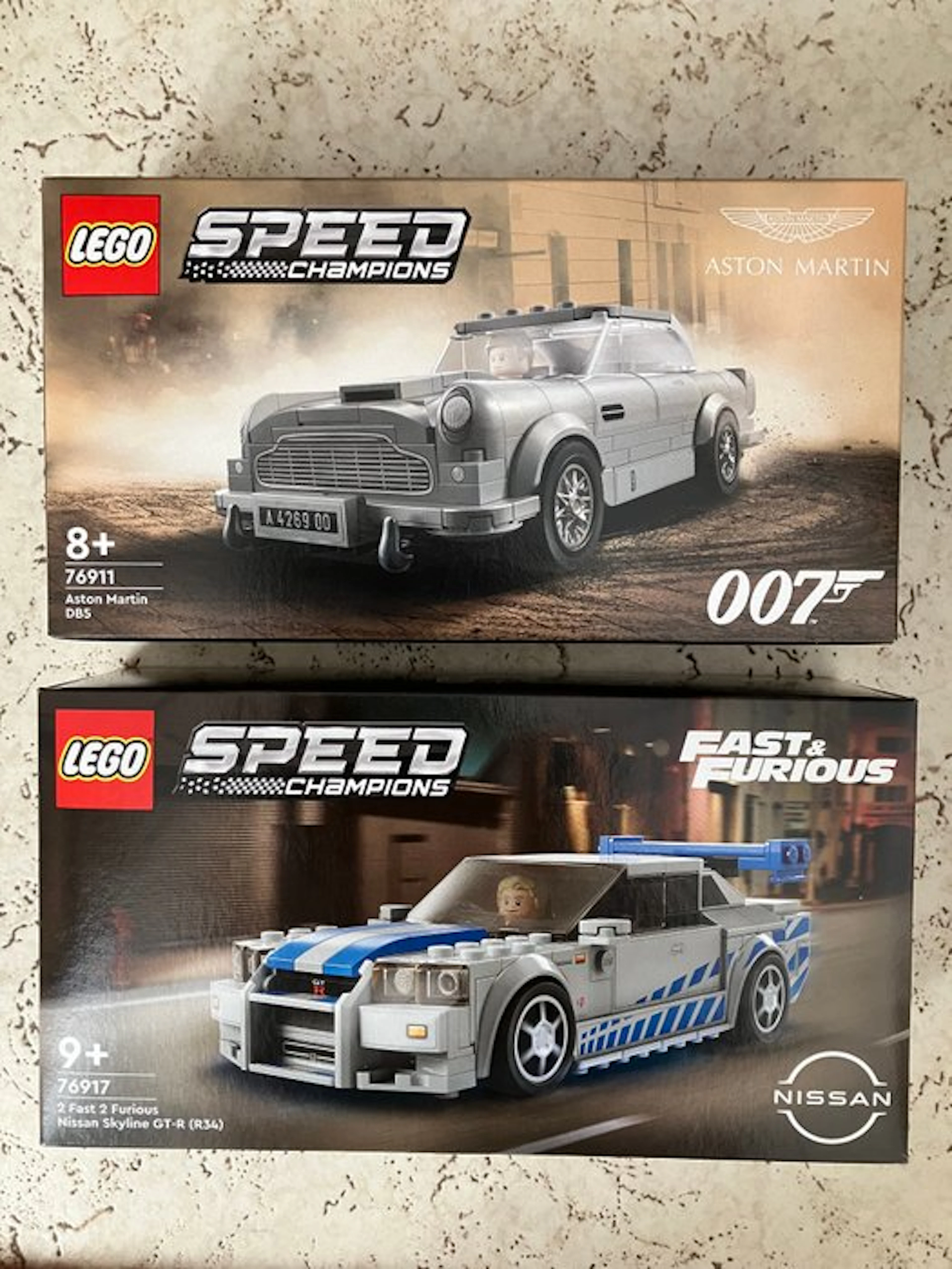 LEGO Set - Speed Champions - Aston Martin DB5; Nissan Skyline GT-R (R34)
