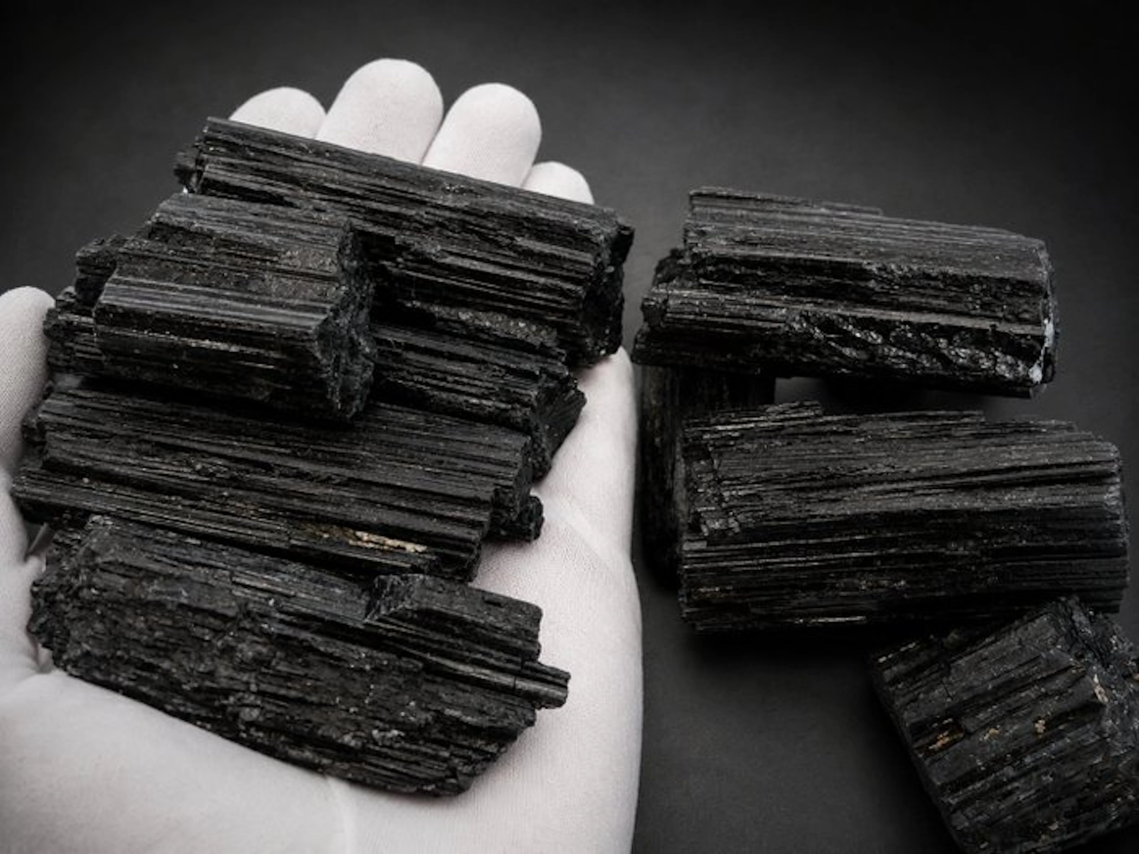 ***NO RESERVE*** Natural Black Tourmaline Crystals from...