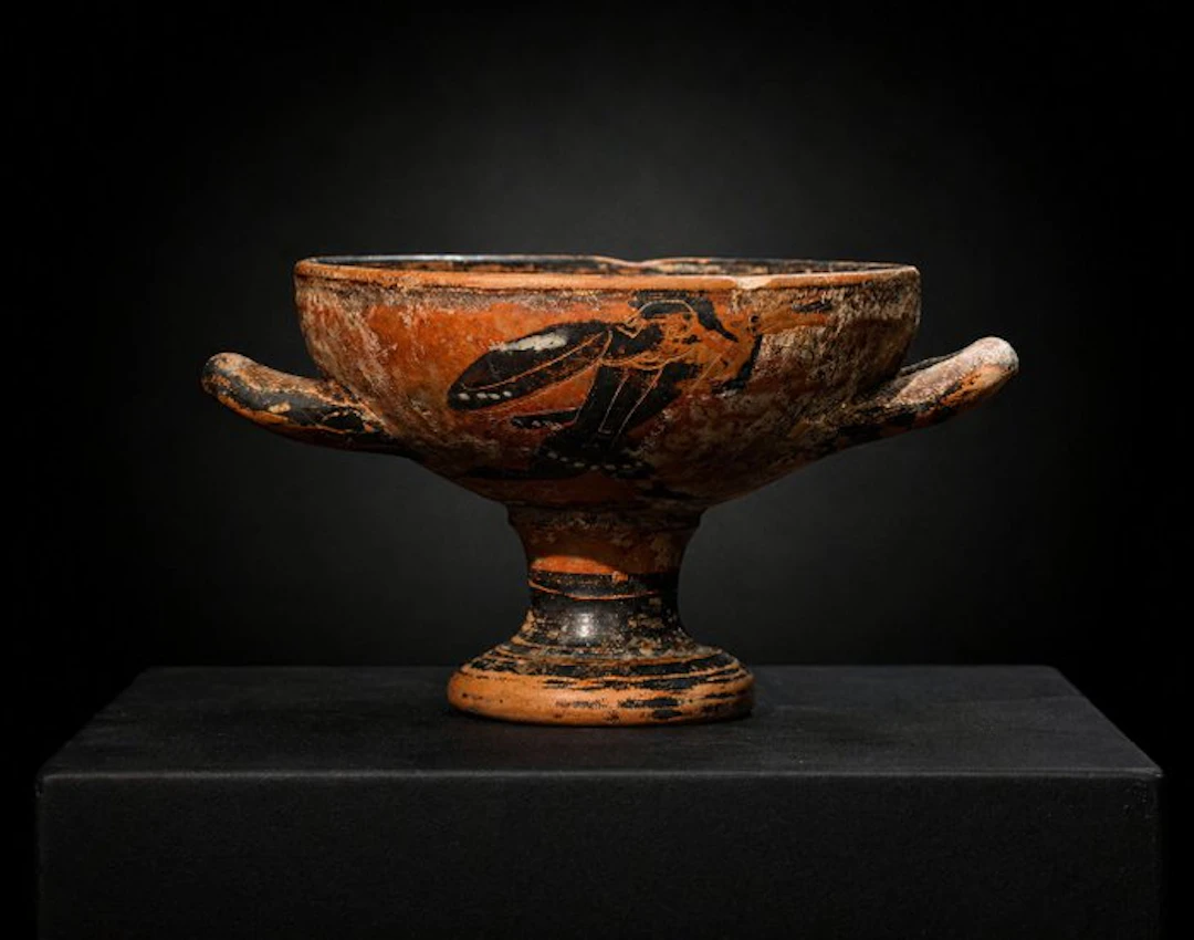 Replica of an Ancient Greek Ceramic Kylix - 6.5 cm