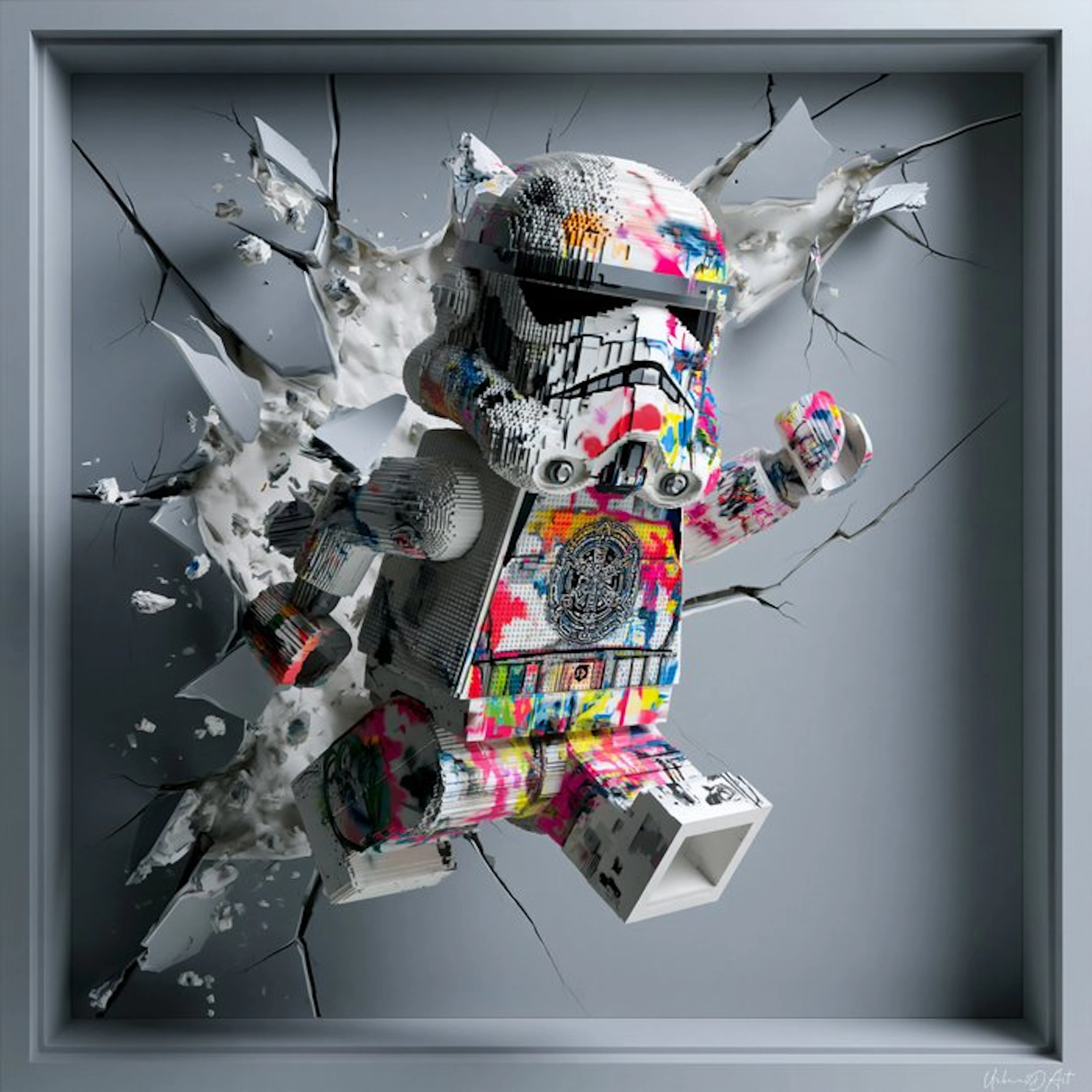 Urban3DArt (1971) - Lego stormtrooper Limited Edition Art numérique mixte