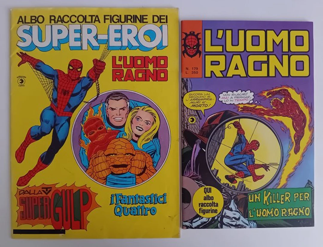 Uomo ragno Corno # 179 + album figurine Super-Eroi - 2 Album - First edition