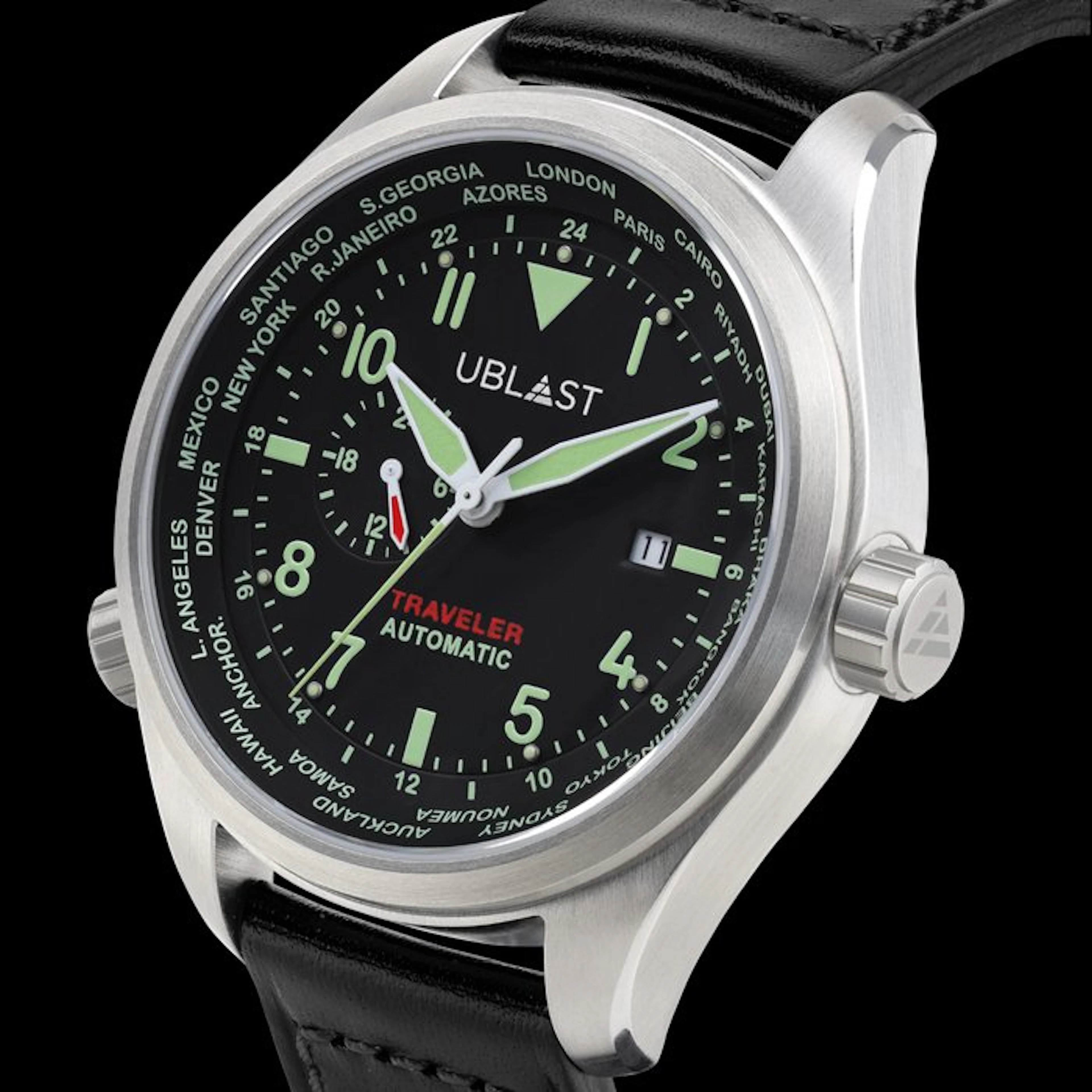 Ublast - Traveler Automatic World Time - No reserve price...