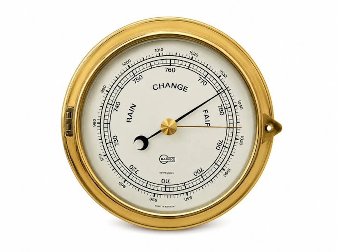 Barigo Marine barometer - Brass, Glass - Model 1500 series