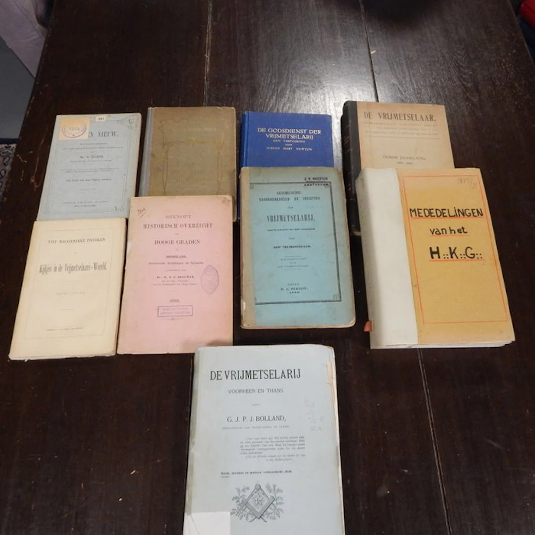 diverse auteurs - vrijmetselarij collectie oude boeken - 1860