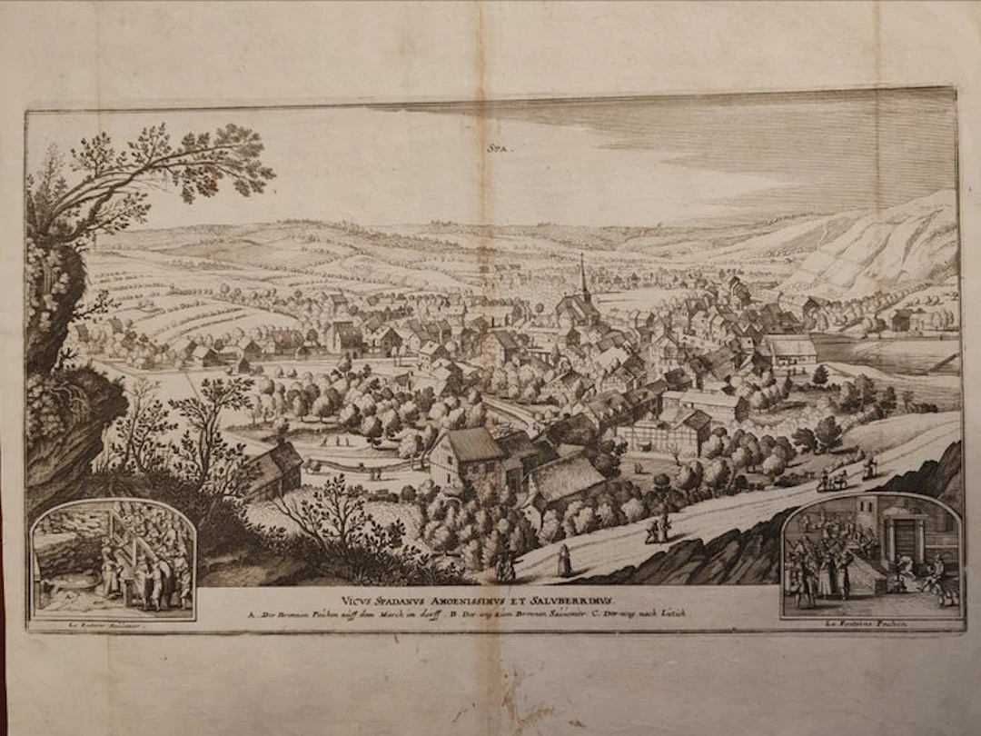Belgium - Spa; Matthäus Merian (1593 – 1650) - Vicus...