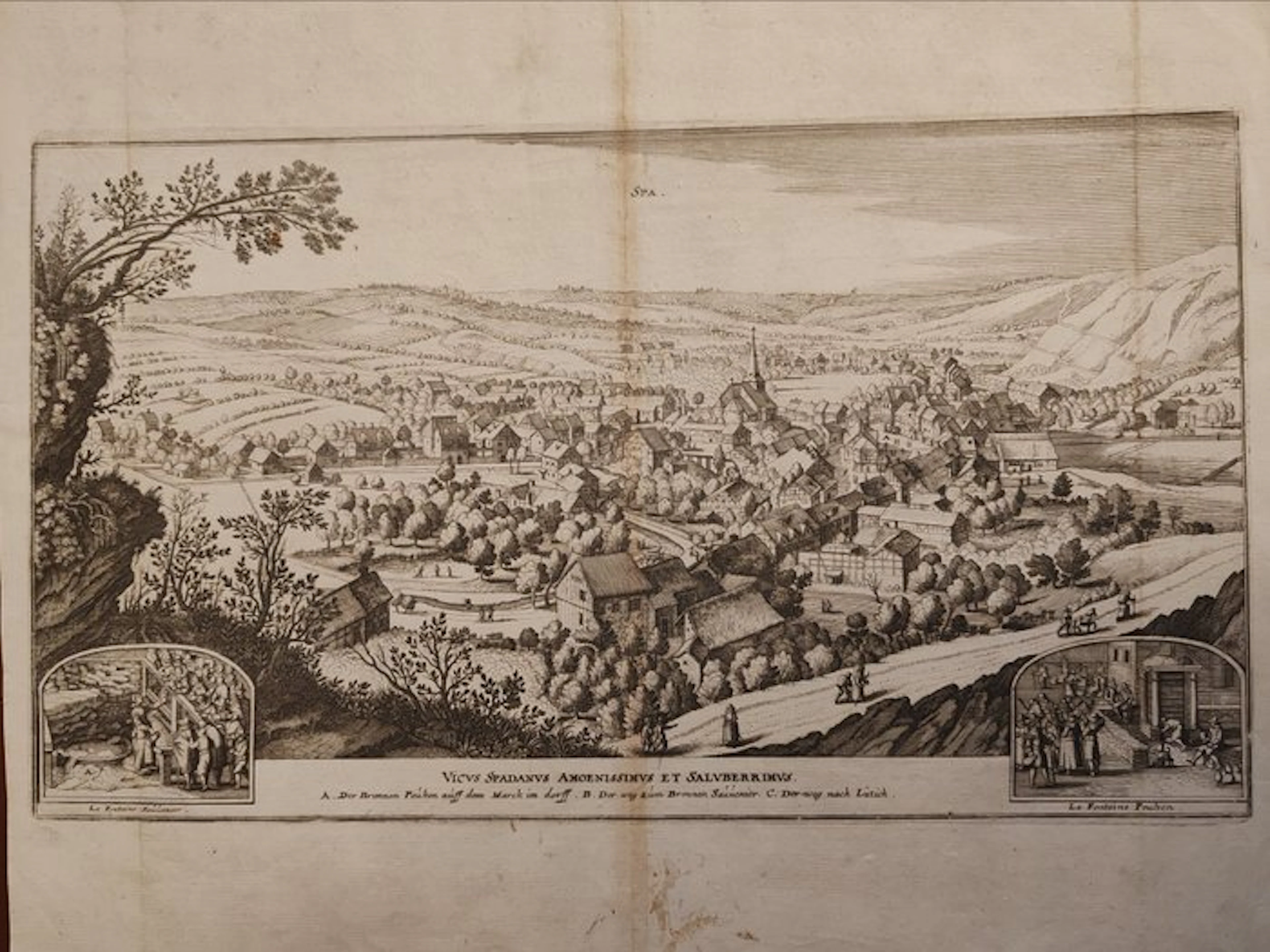 Belgium - Spa; Matthäus Merian (1593 – 1650) - Vicus...