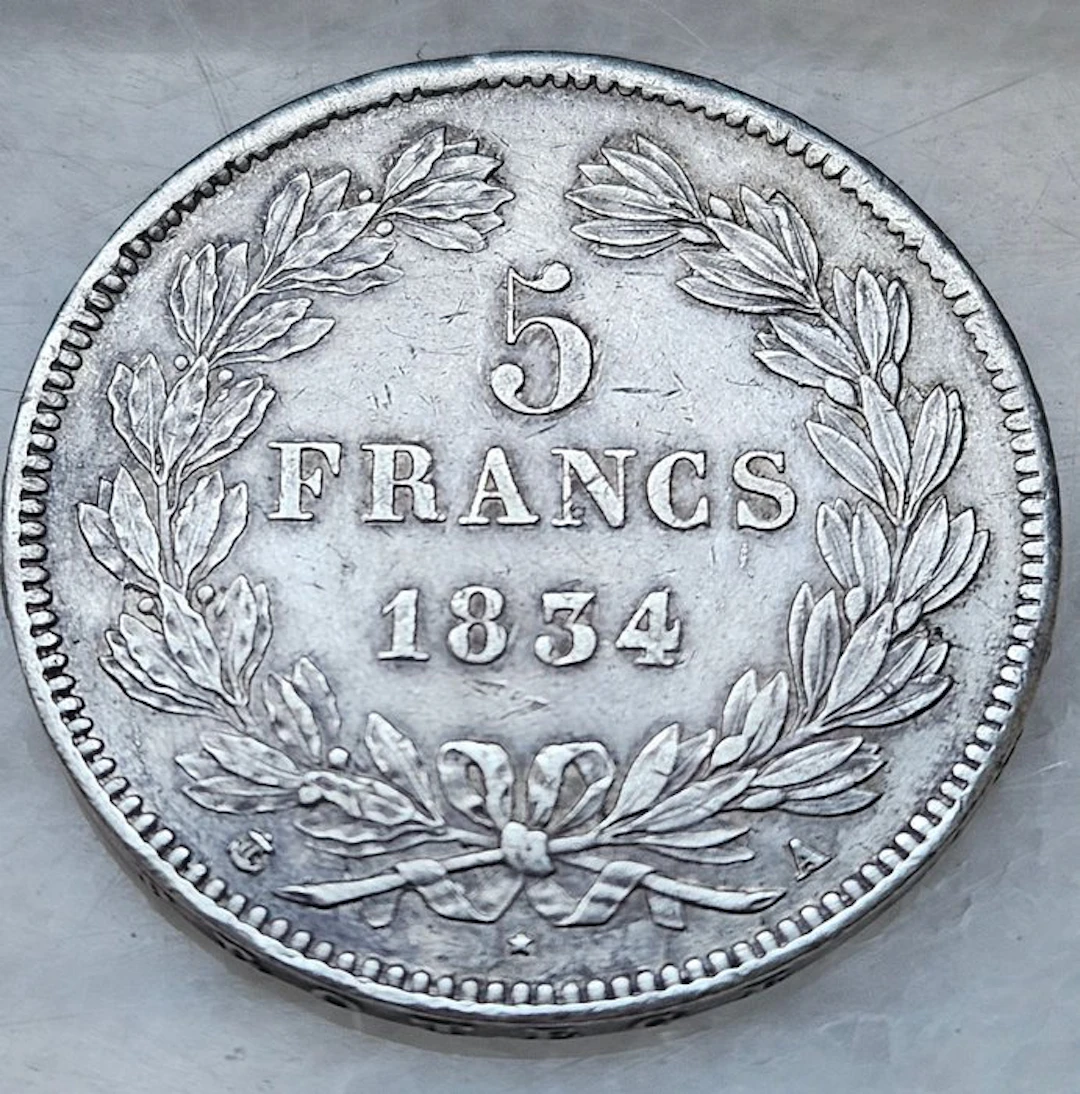 France. Louis Philippe I. 5 Francs 1834-A, Paris (No reserve price)