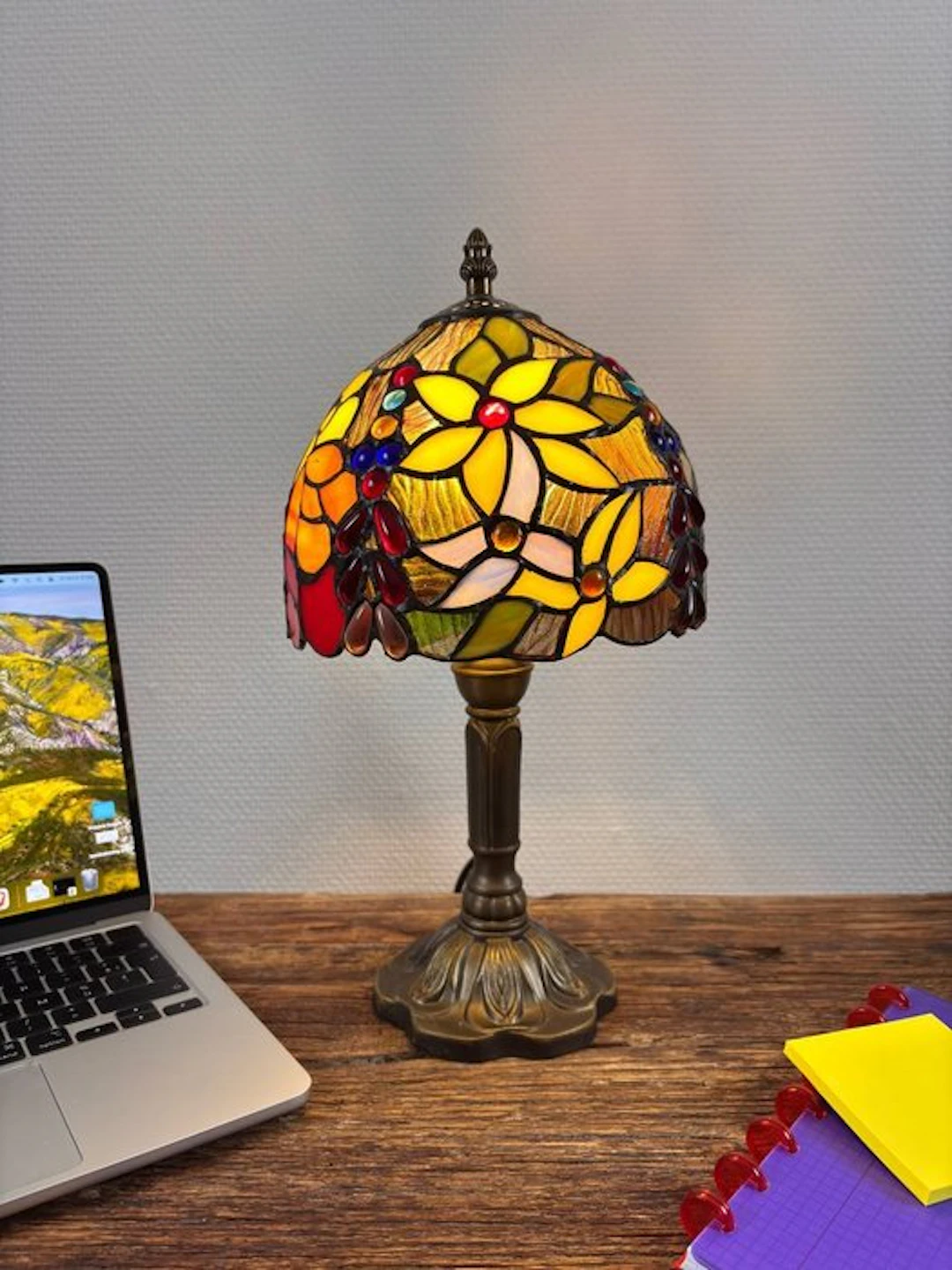Table lamp - Stained glass - Tiffany style