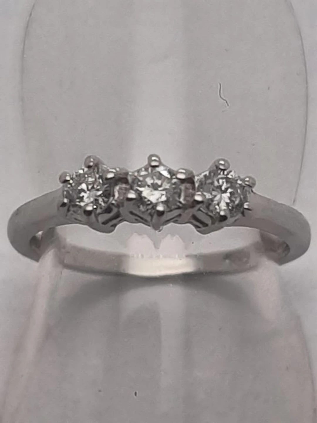 No reserve price - Ring - 18 kt. White gold - 0.18ct. tw. Diamond (Natural)