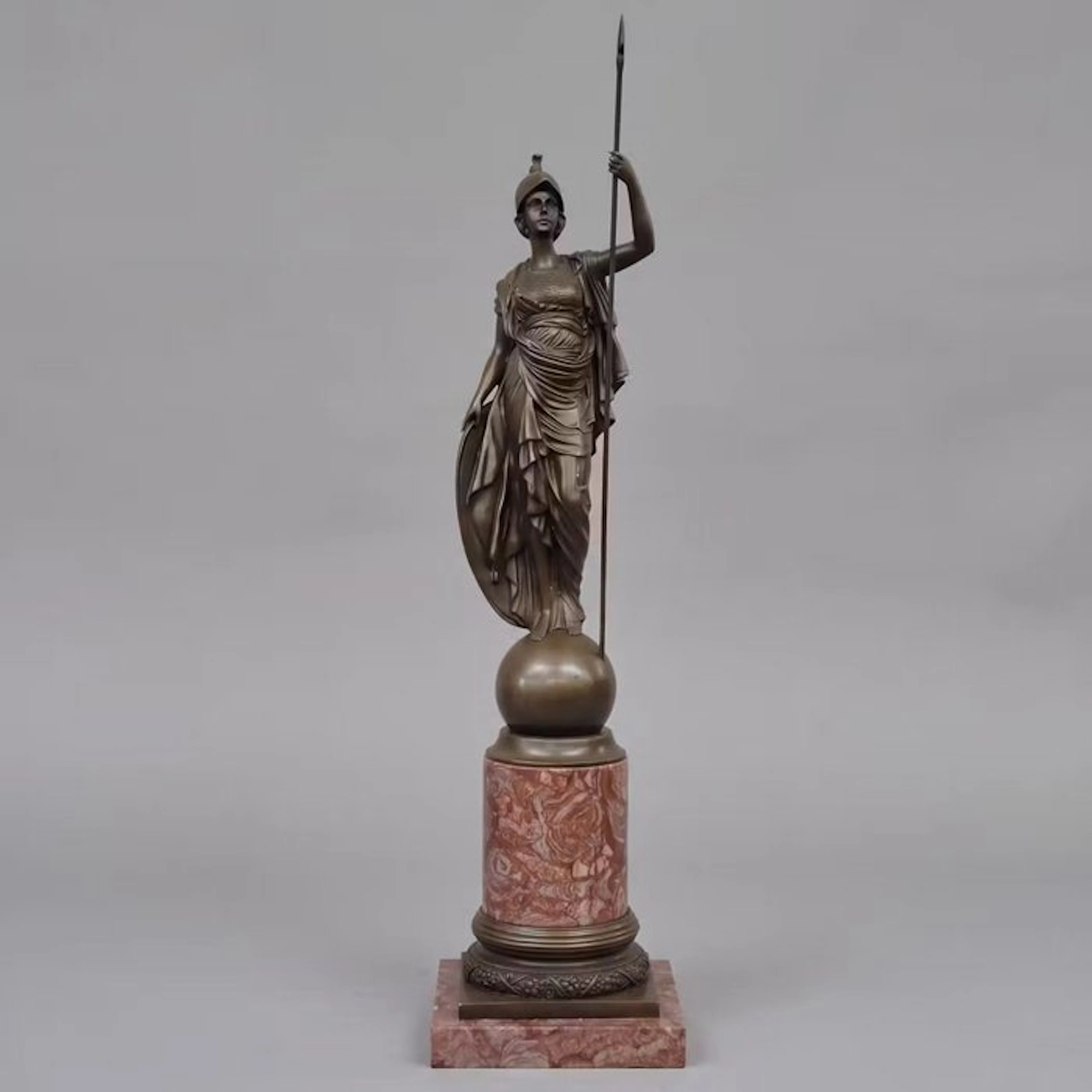 Statue, XXL sculptuur / ATHENA GIUSTINIANI 105 cm / 26 kg - 105 cm - Bronze