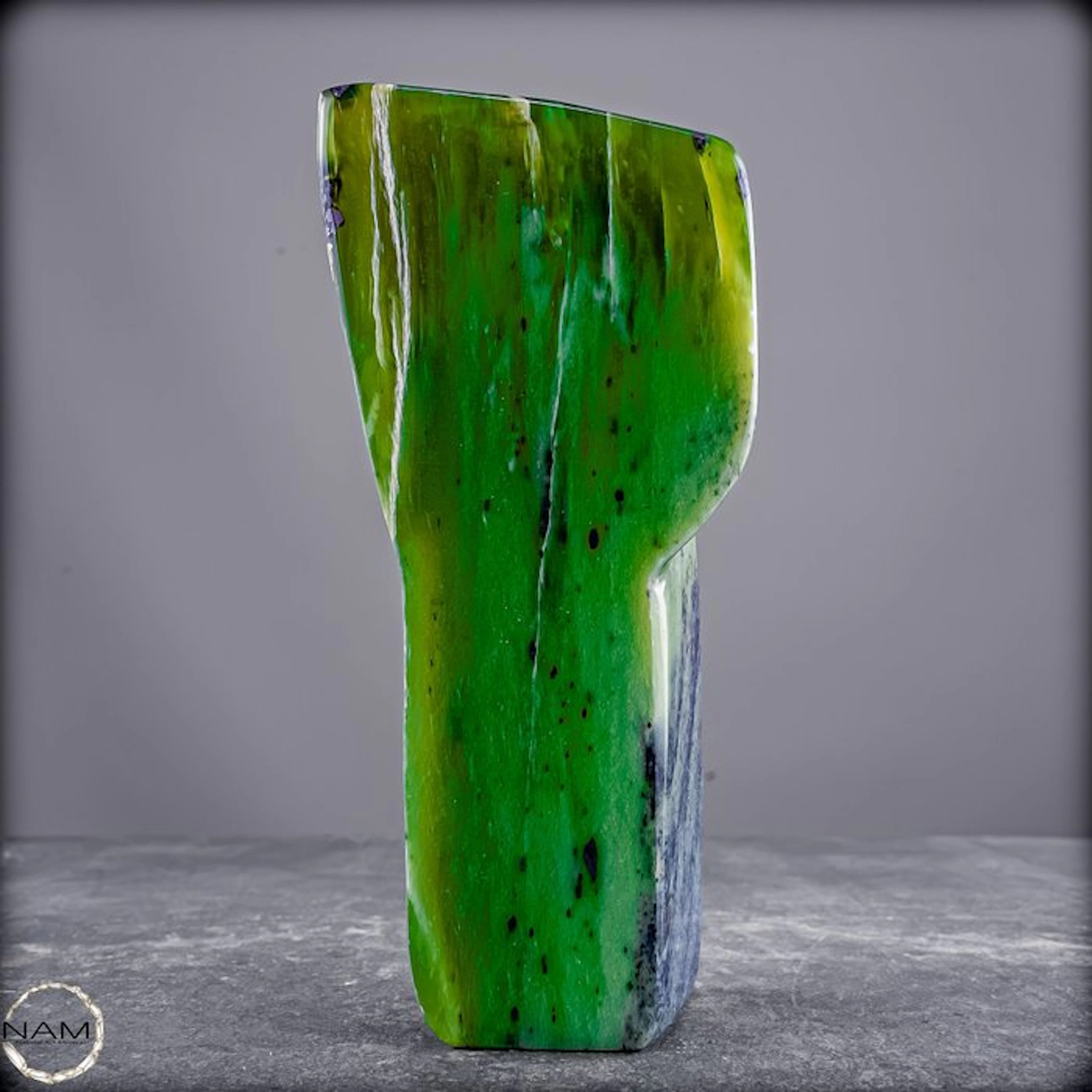 Natural high-quality nephrite jade. Freeform- 584.47 g