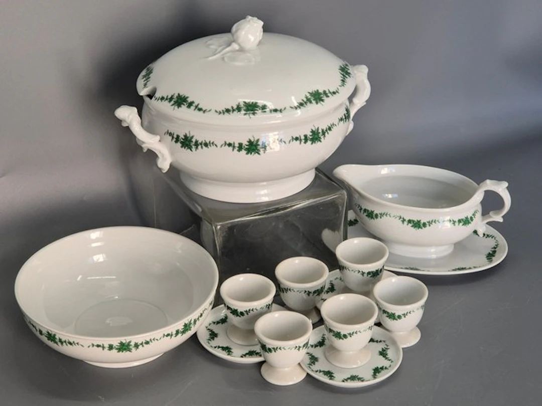 Fürstenberg Porzellan Speisegeschirr Set Gründekor - Dinner set - Porcelain