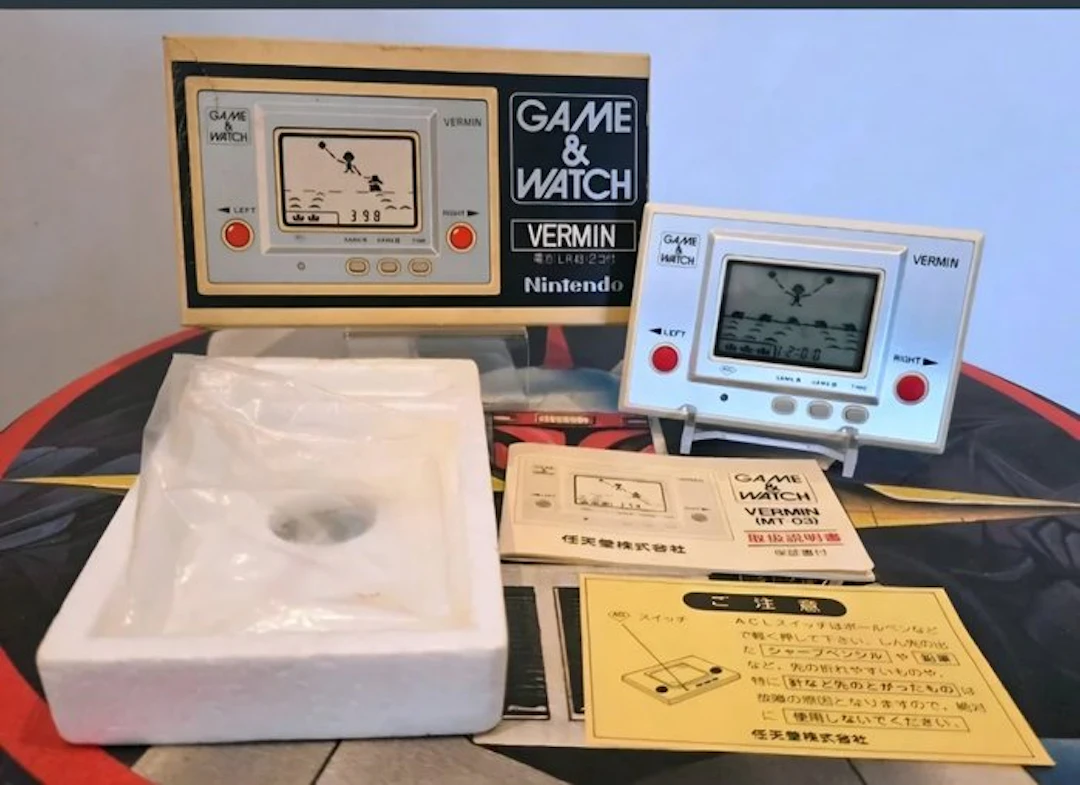Nintendo - Game & Watch - Vermin MT-03 CIB Matching...