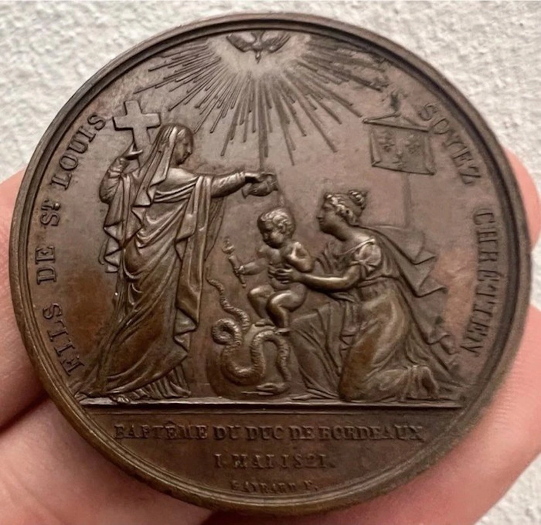France. Medal Durante Luigi XVIII di Borbone (re di Francia)