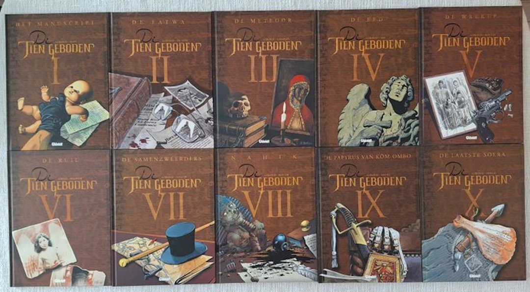 De Tien geboden 1 t/m 10 - Complete reeks HC - 10 Album - First edition