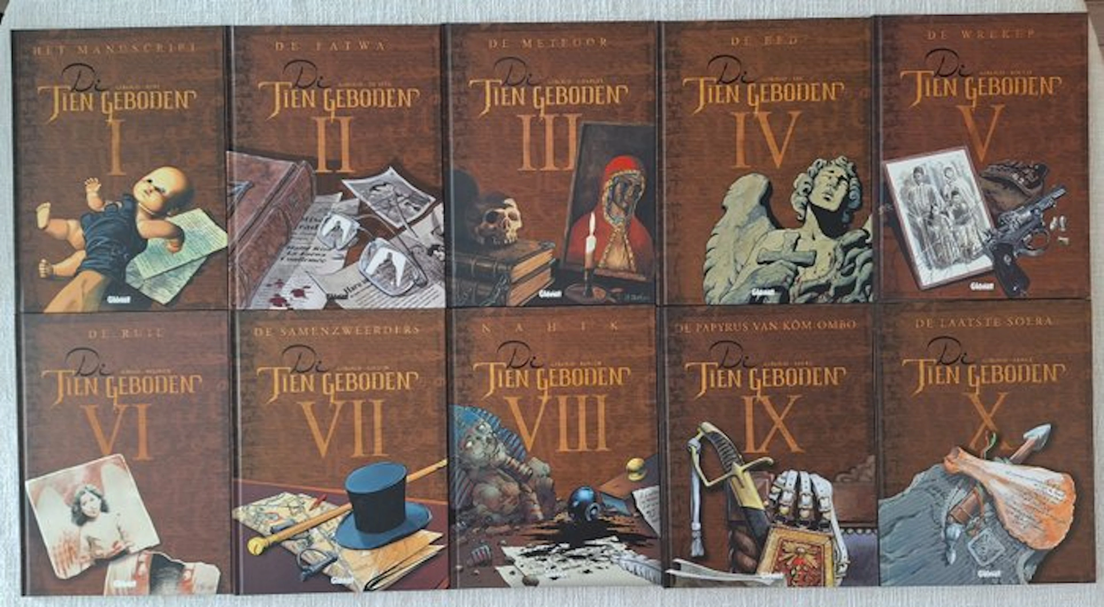 De Tien geboden 1 t/m 10 - Complete reeks HC - 10 Album - First edition