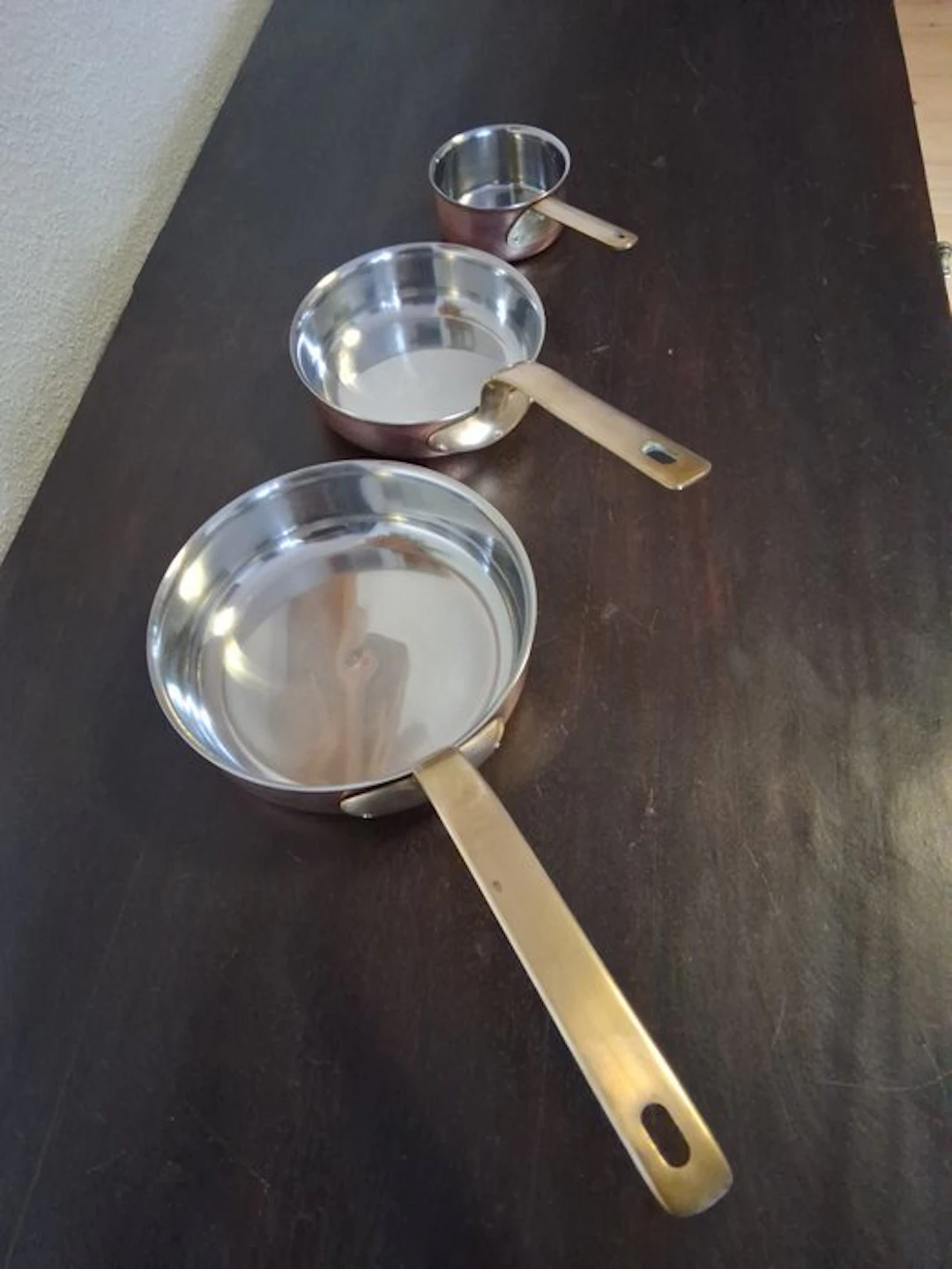 Inocuivre - Cooking pot set (3) - Copper, Brass, Steel