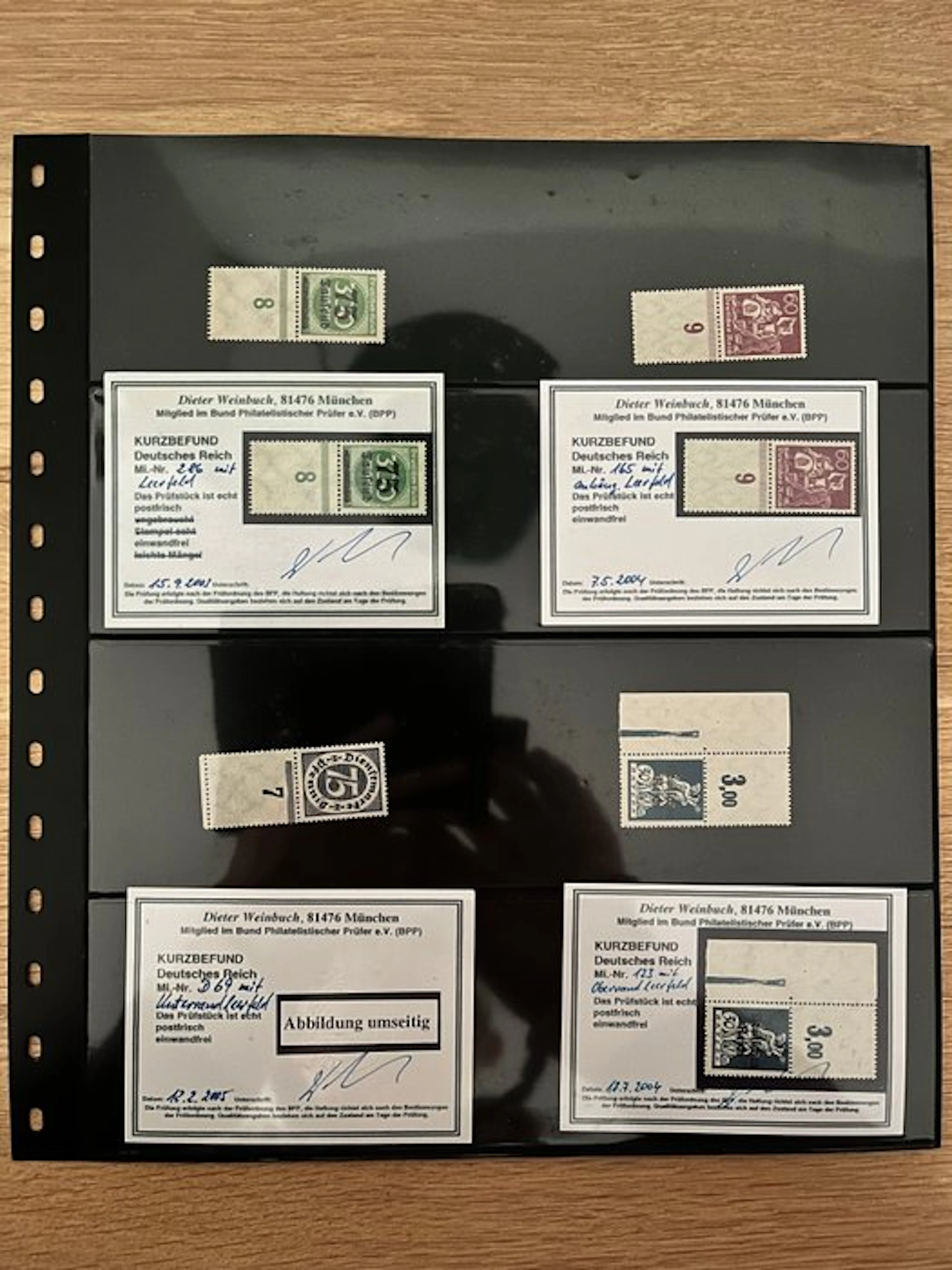 German Empire - Certified postverse stamps of the German Empire