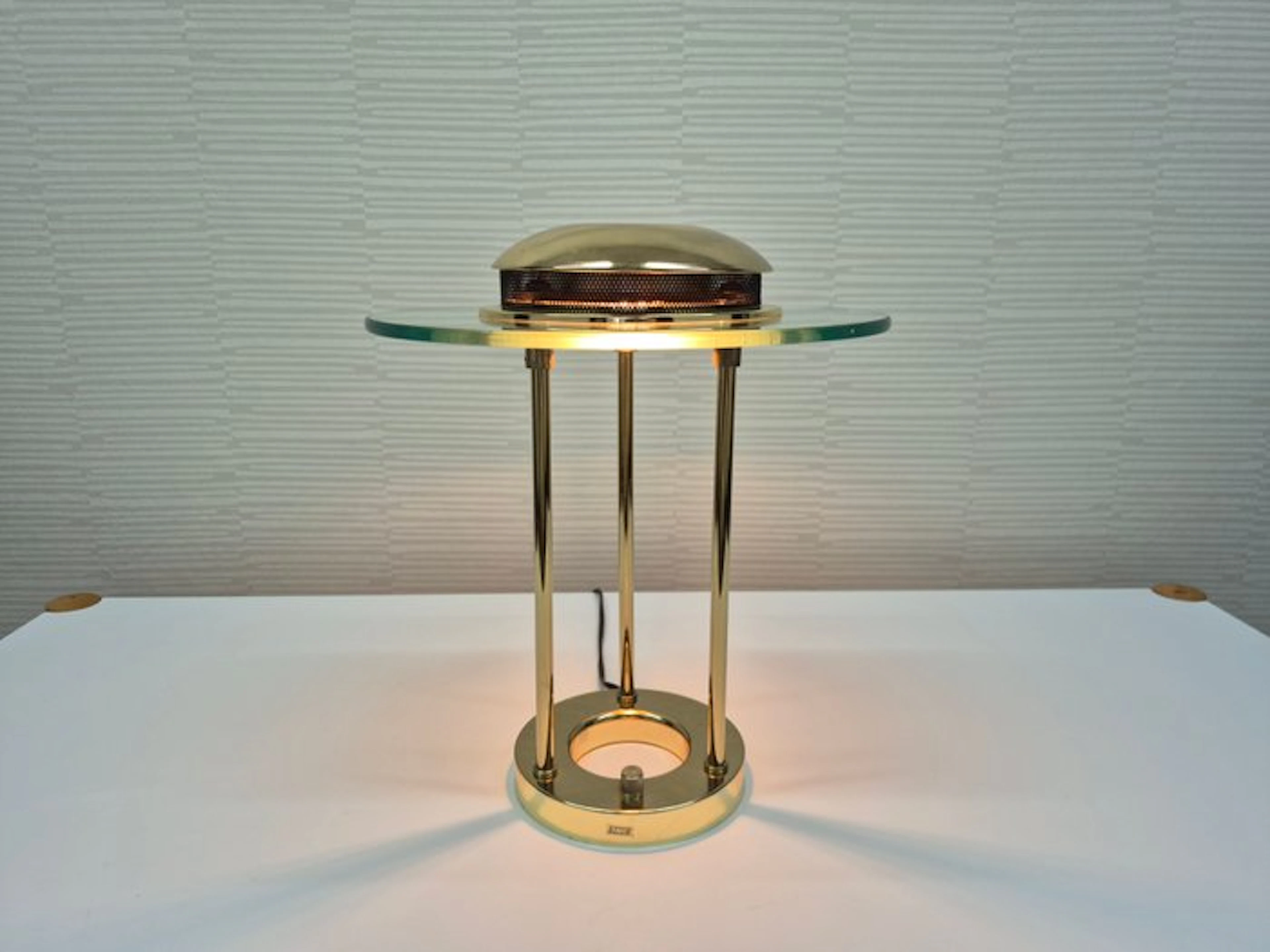 SMC Boxford - Robert Sonneman - Table lamp - Saturn lamp - Glass, Brass