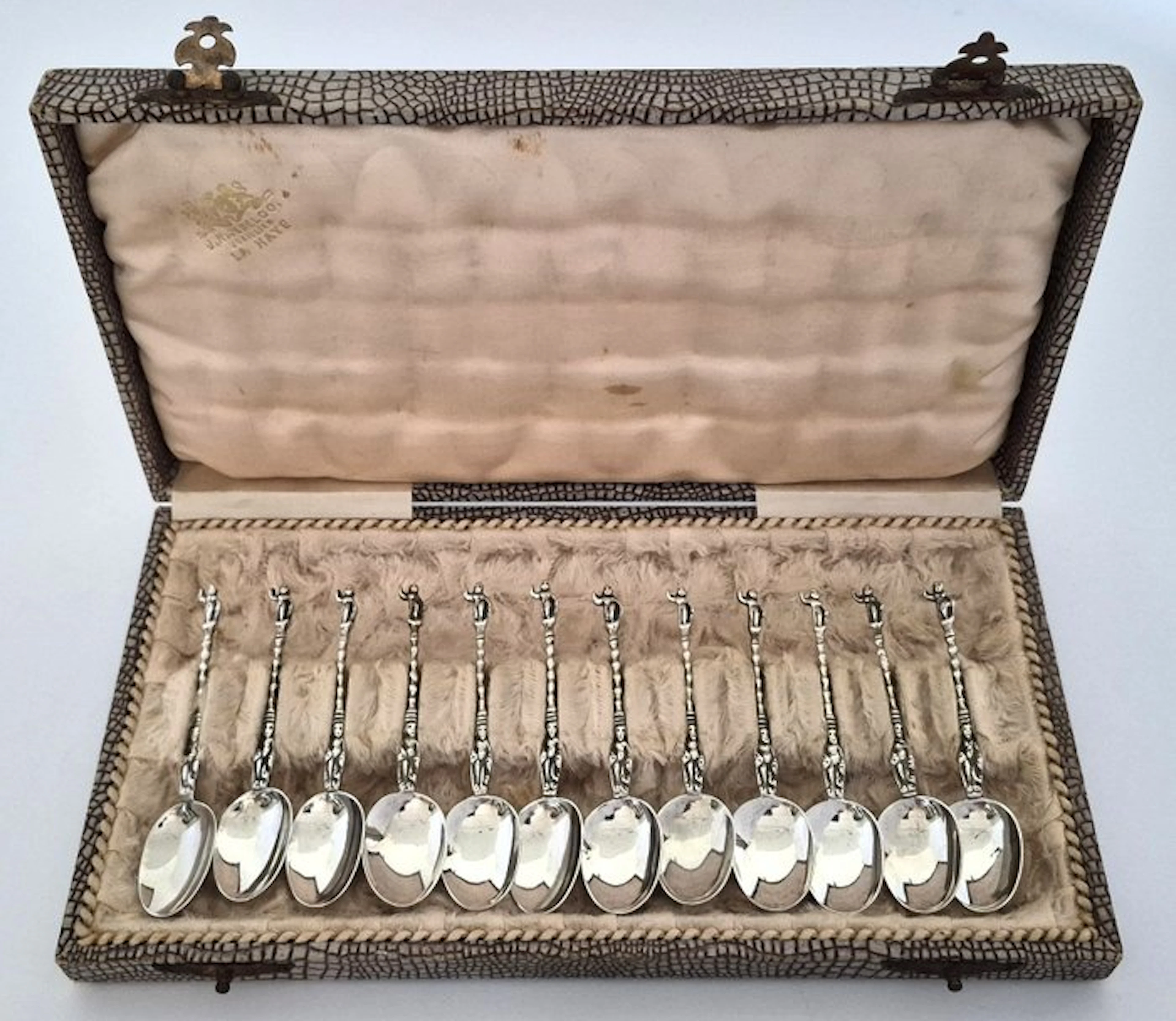R. Scheltens - Coffee spoon (12) - 19th-century silver...