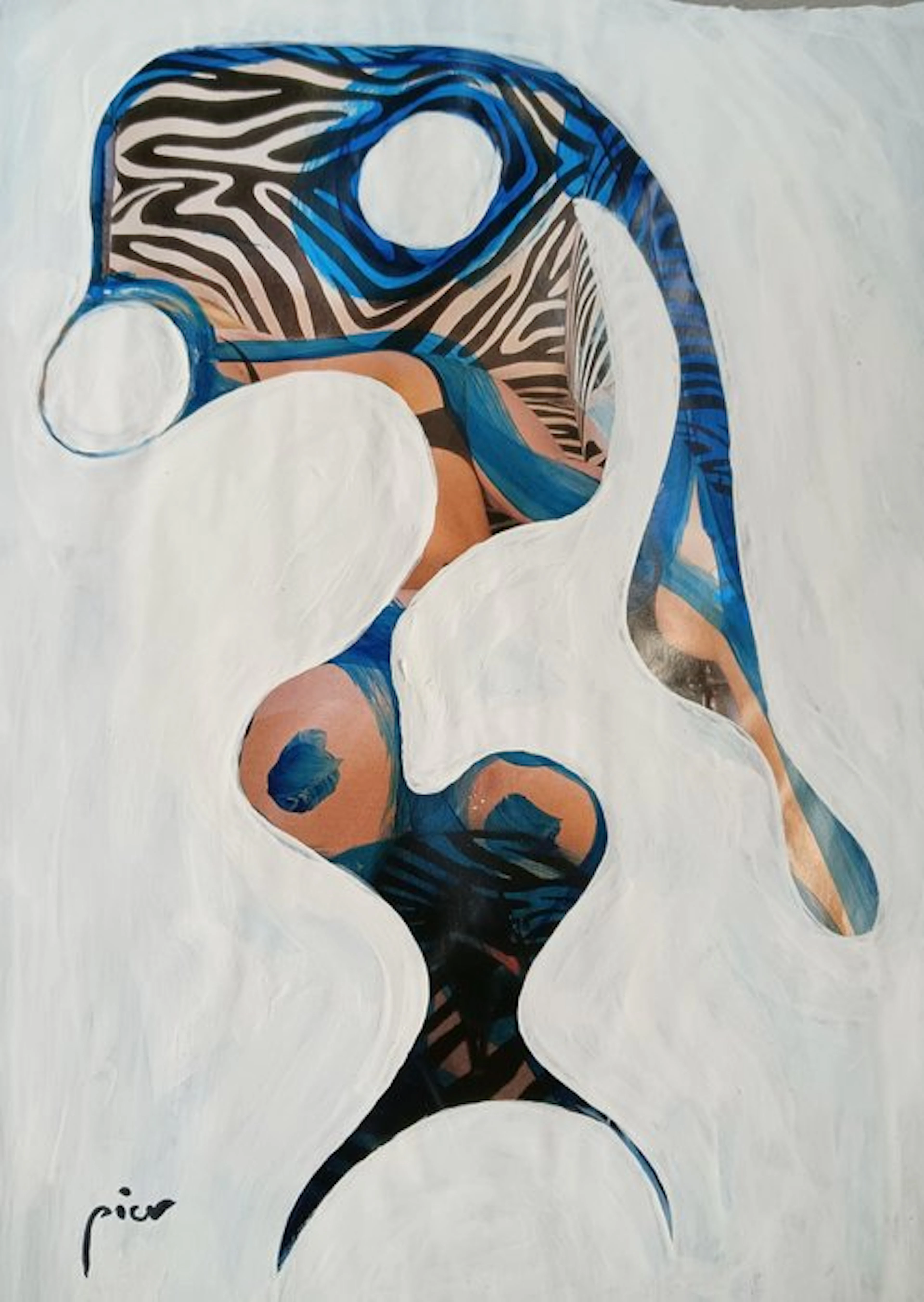 Pier - Femme zébrée