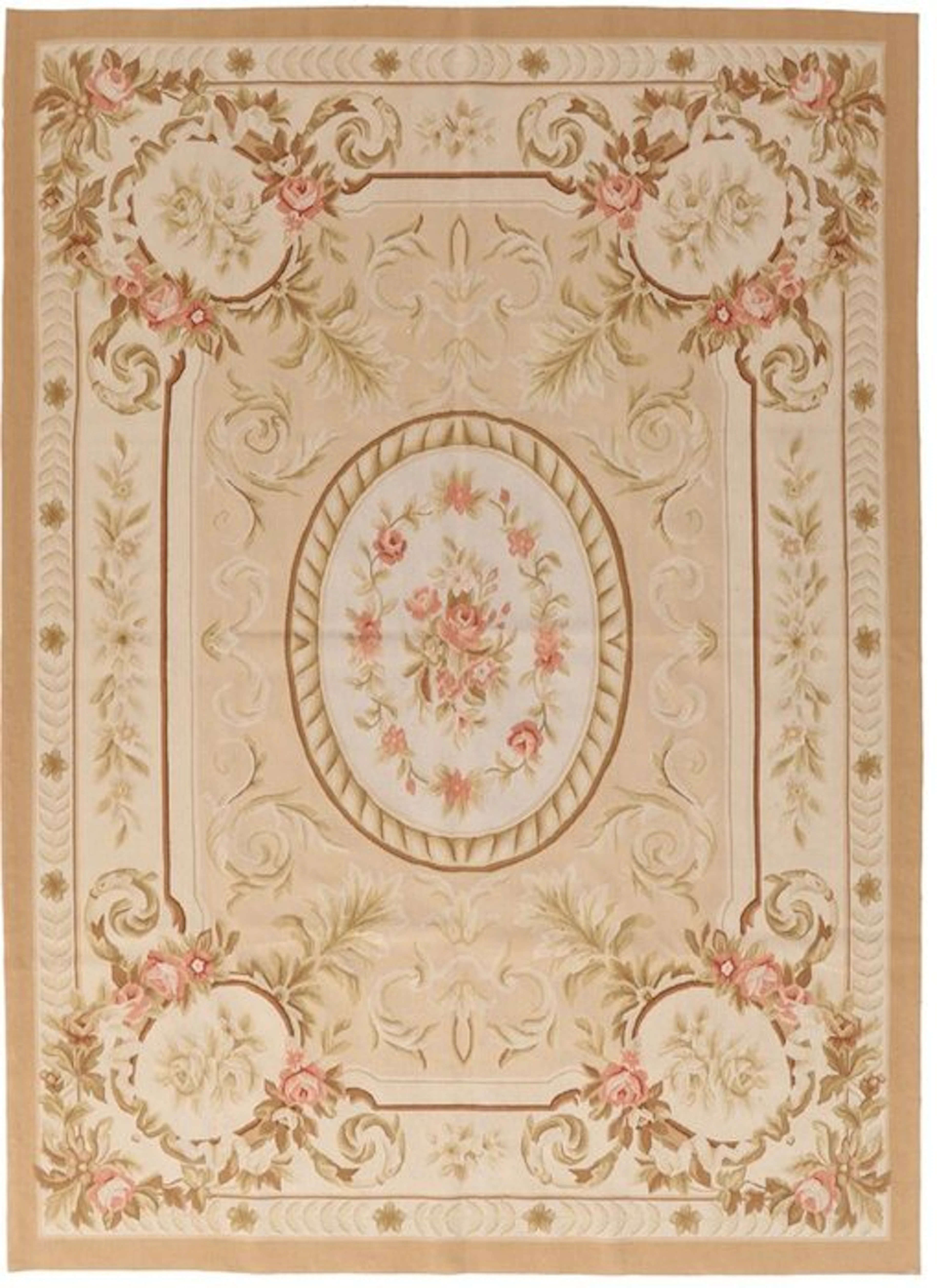 Elegant Aubusson rug