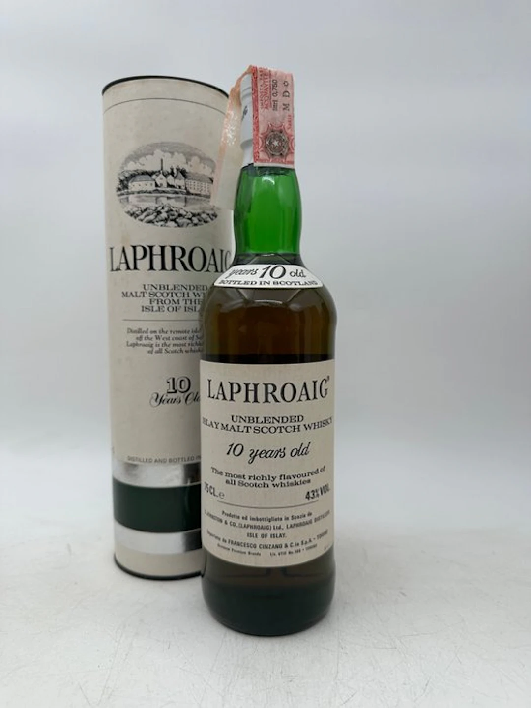Laphroaig 10 years old Unblended - b. 1987 - 75cl
