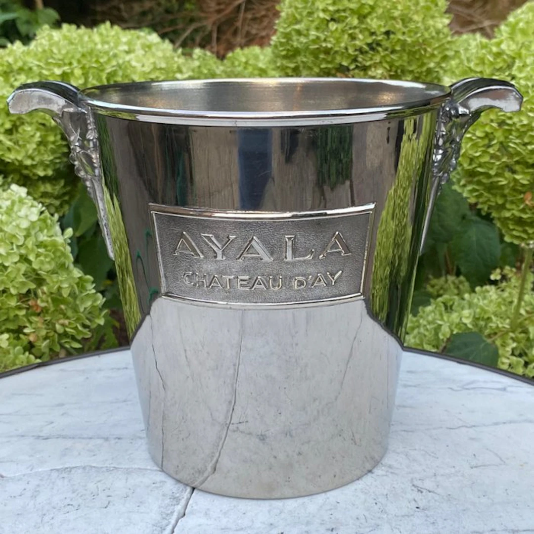 AYALA (Ay) / DIEM (Paris) - Champagne cooler - Silvered or nickel-plated brass