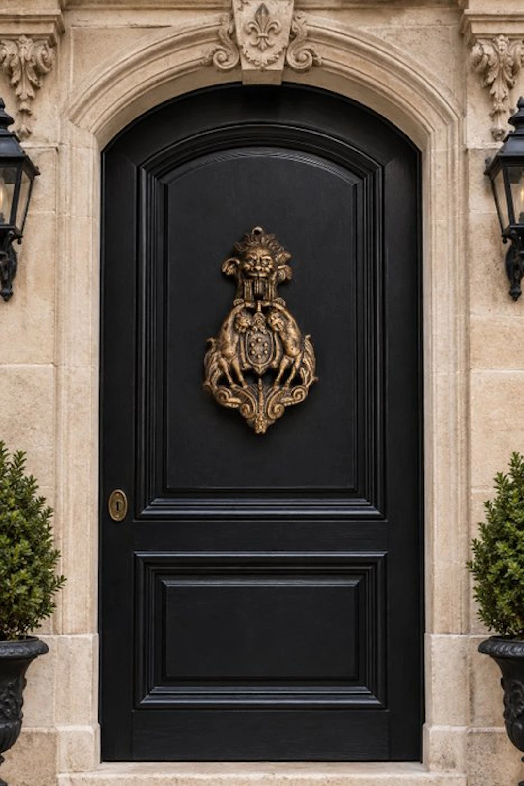 Door - statige en karaktervolle goud-groen - 2026 - door knocker
