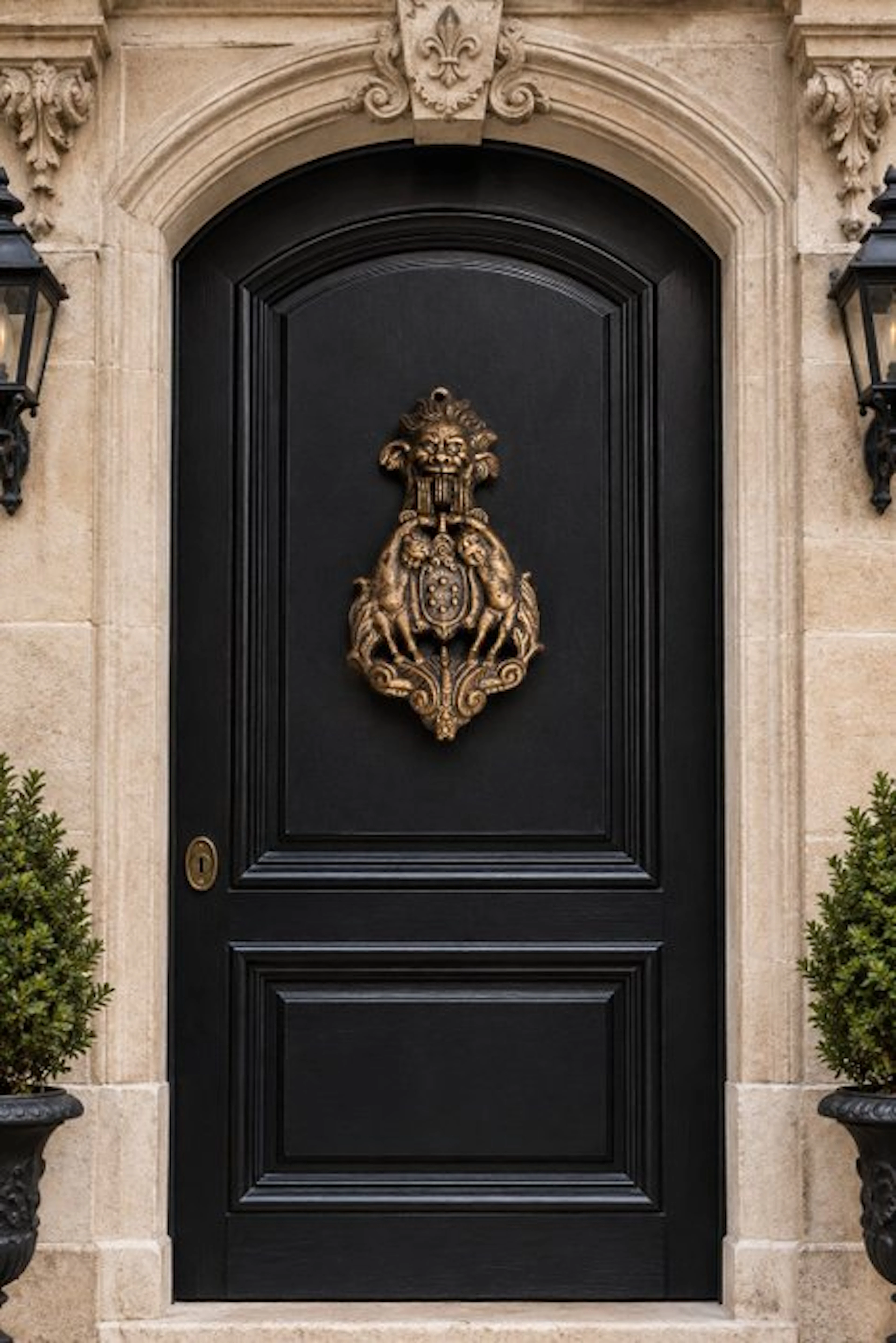 Door - statige en karaktervolle goud-groen - 2026 - door knocker