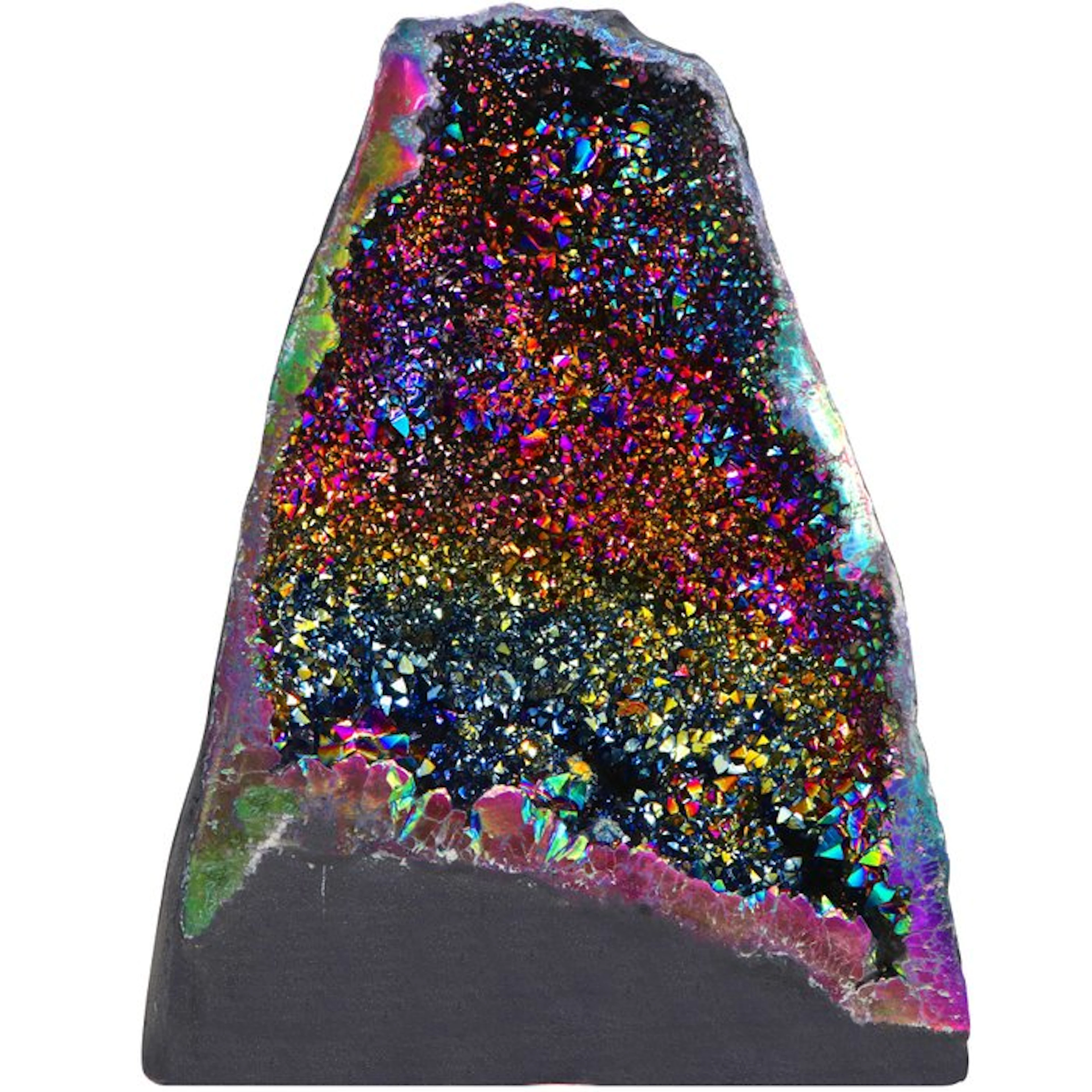 Museum Quality - Rainbow Color Amethyst - Geode - 34x25x16 cm- 10.2 kg
