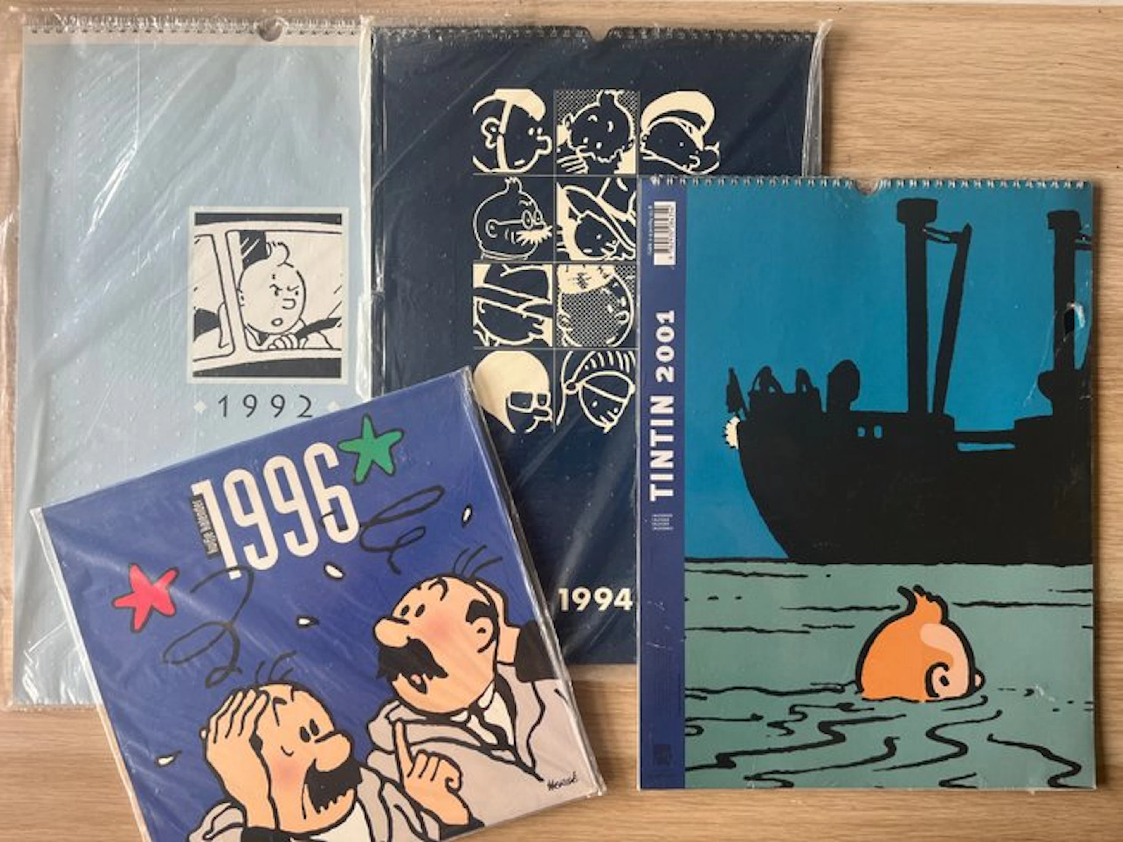 Kuifje - 4 - Calendars - Herge / Moulinsart - 1992