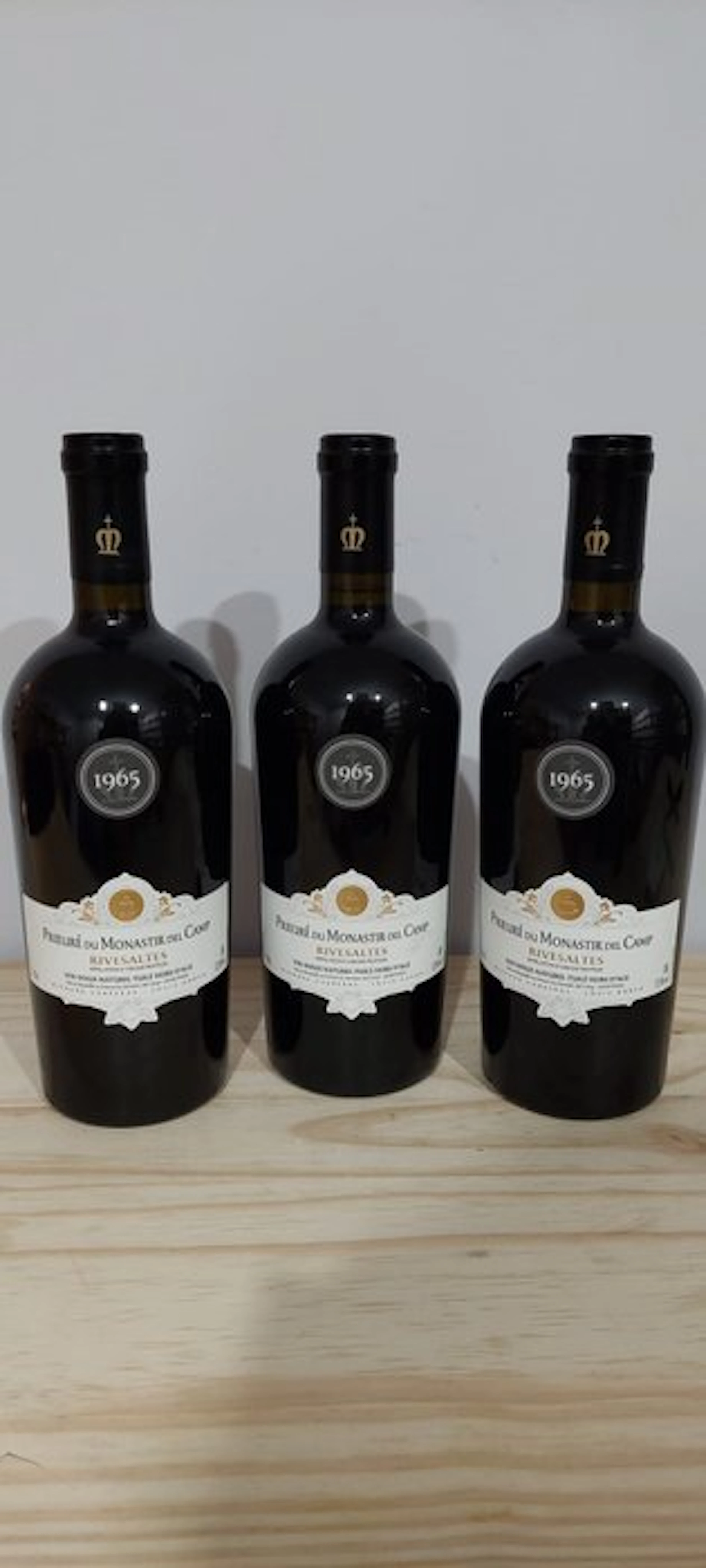 1965 Château le Monastir Del Camp - Rivesaltes - 3 Bottles (0.75L)