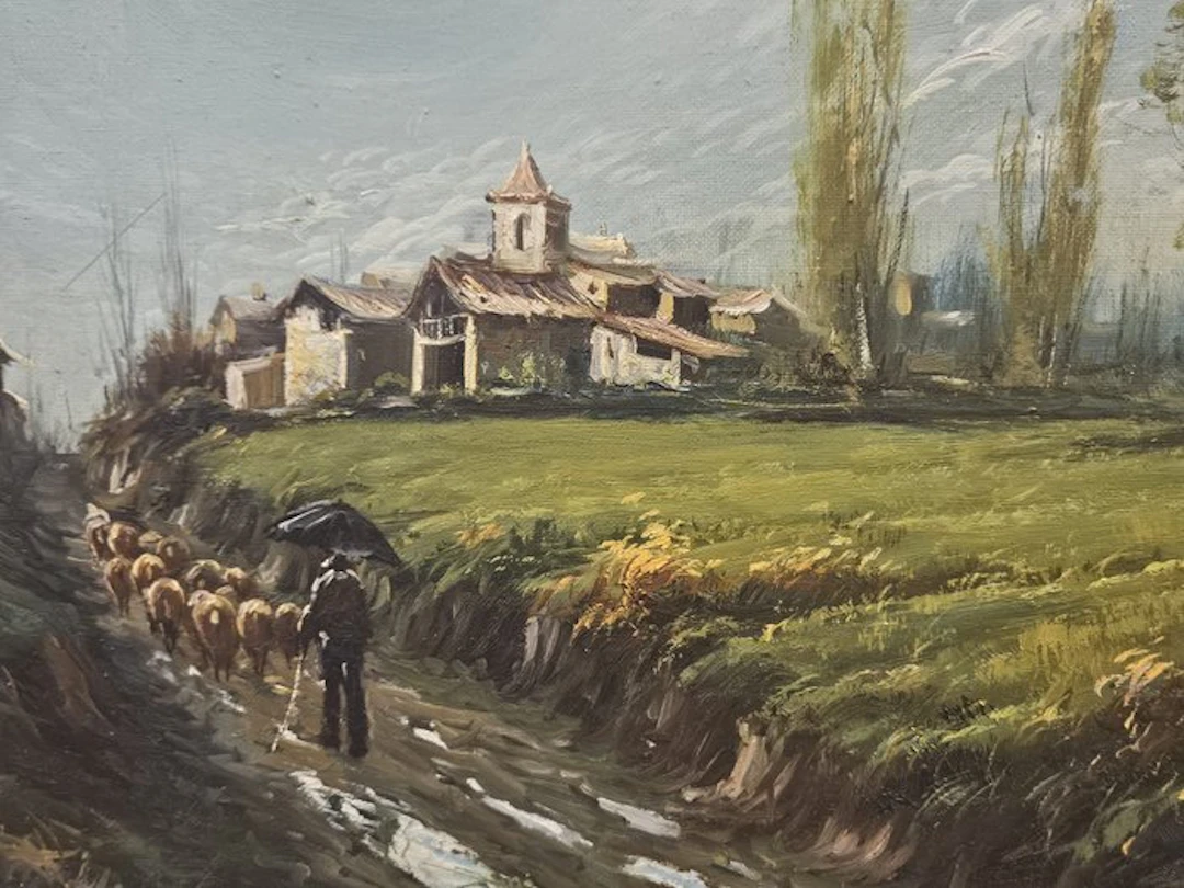 Escuela Hiperealista Europea (XX) - El Pastor en el Horizonte