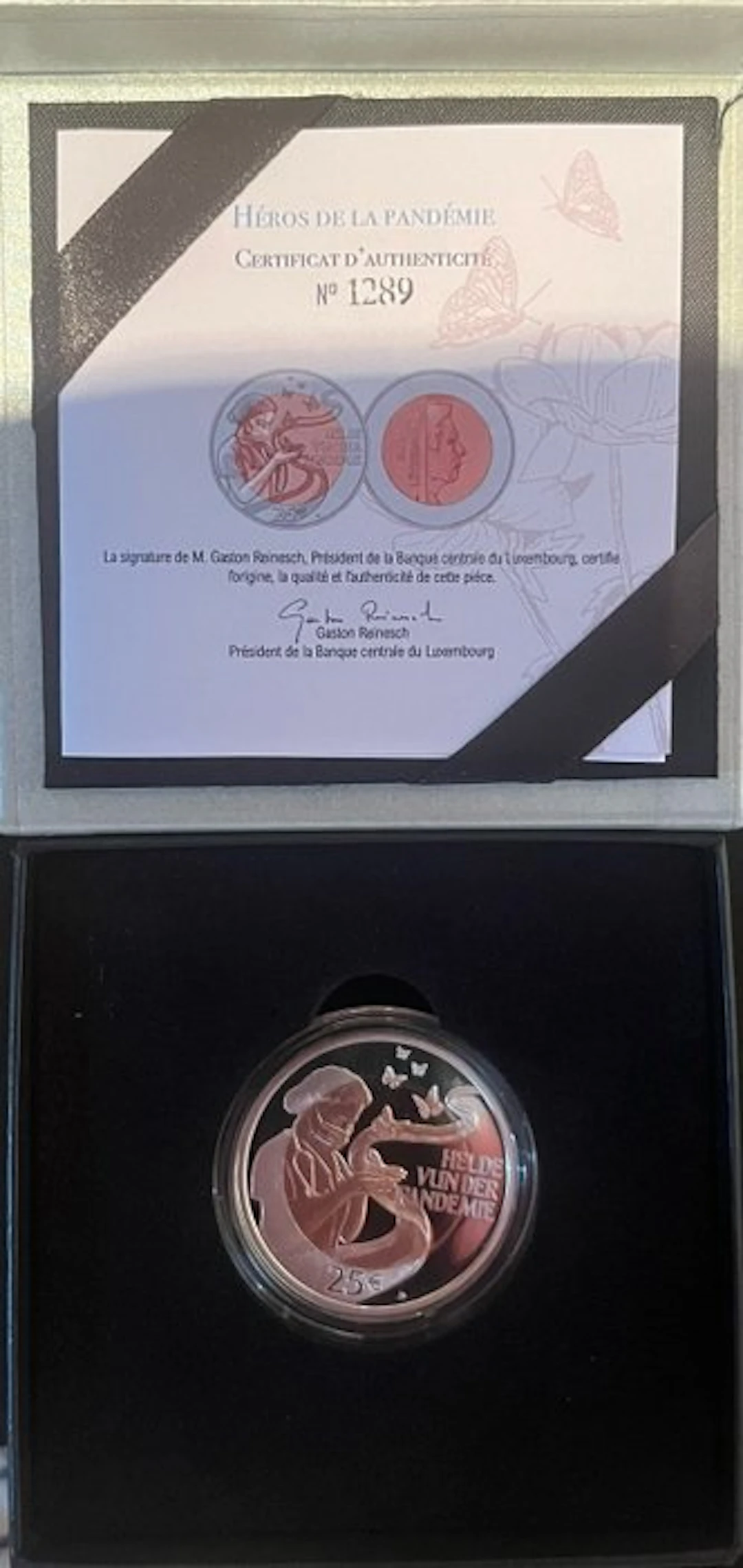Luxembourg. 25 Euro 2023 "Helden van de Pandemie" Proof (No reserve price)