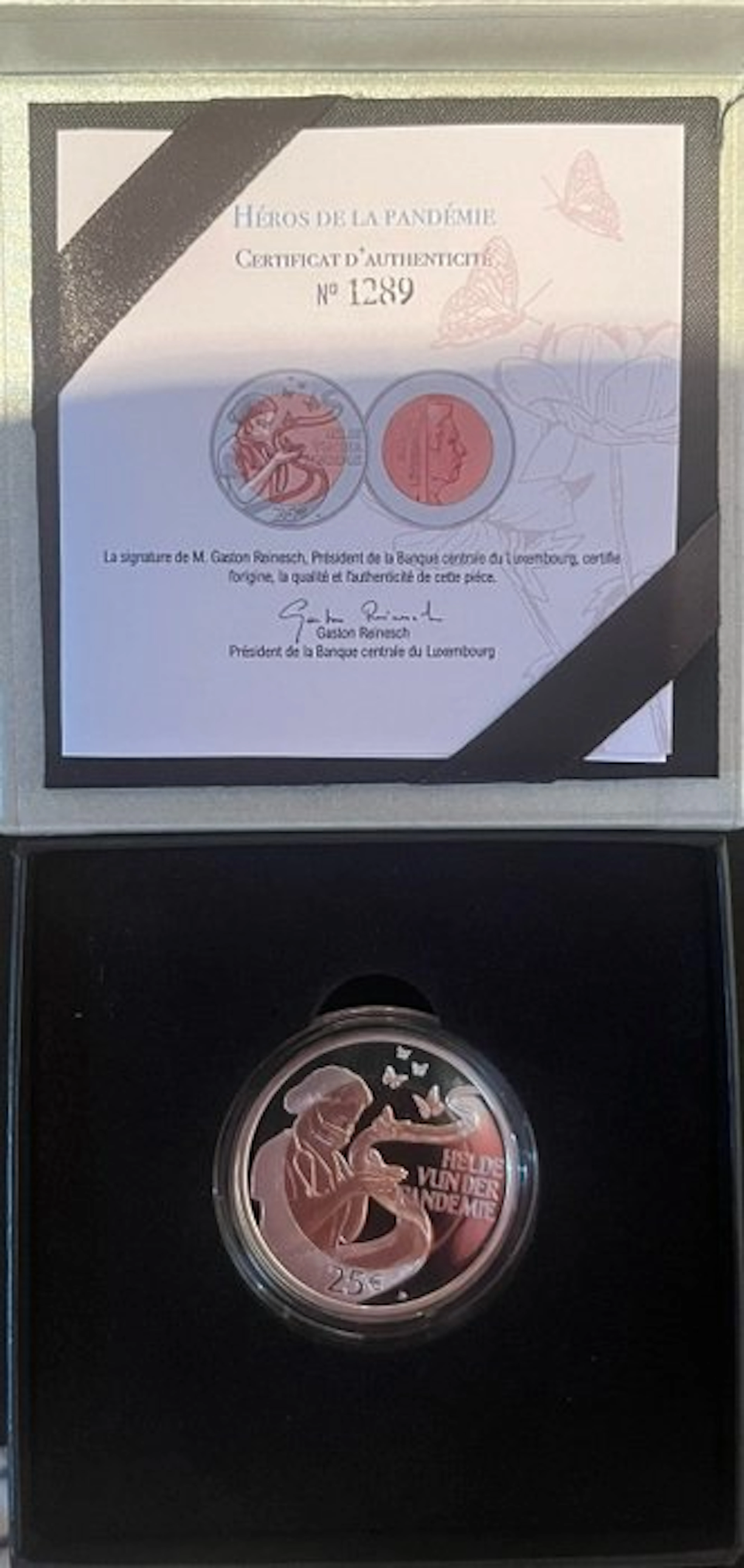 Luxembourg. 25 Euro 2023 "Helden van de Pandemie" Proof (No reserve price)