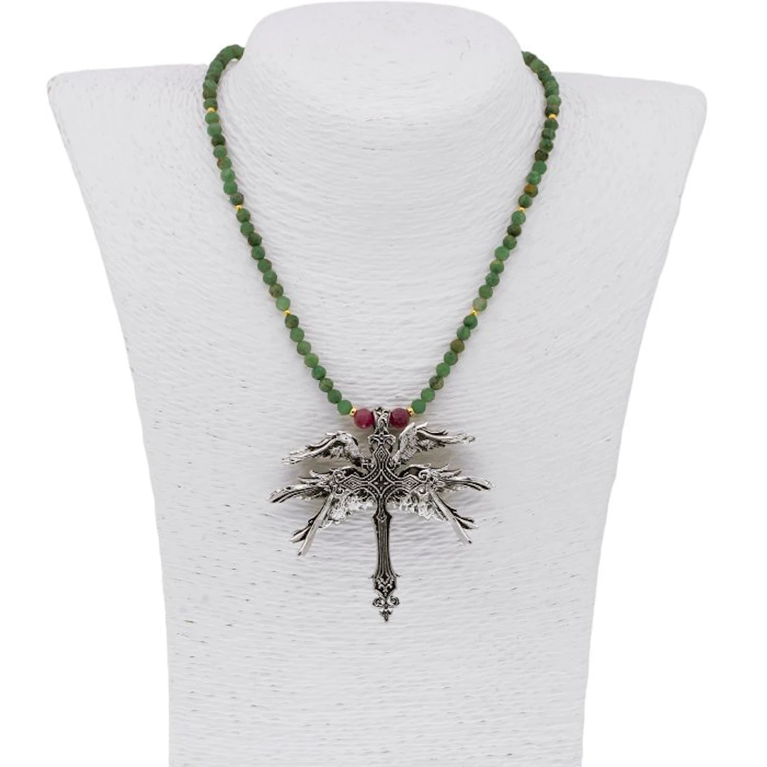 Onyx - 18 kt. - Steel, Yellow gold - Necklace