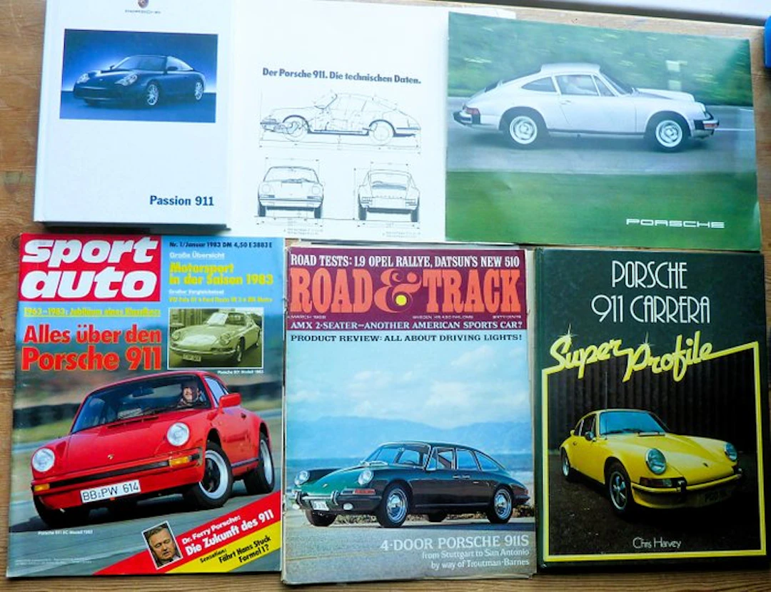 Literature - Porsche - Porsche 911 literatuur 7x (1968-2001)