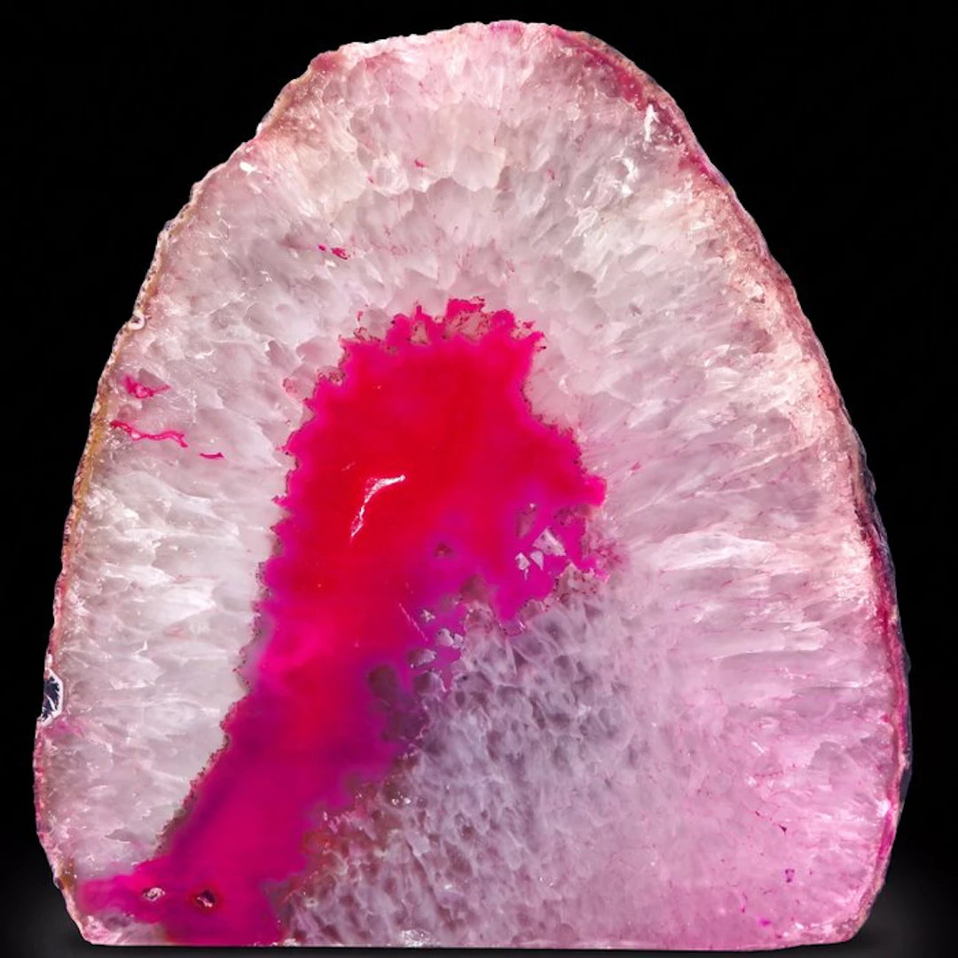 XXL Pink Agate - 23x22x5 cm - Geode- 3.5 kg