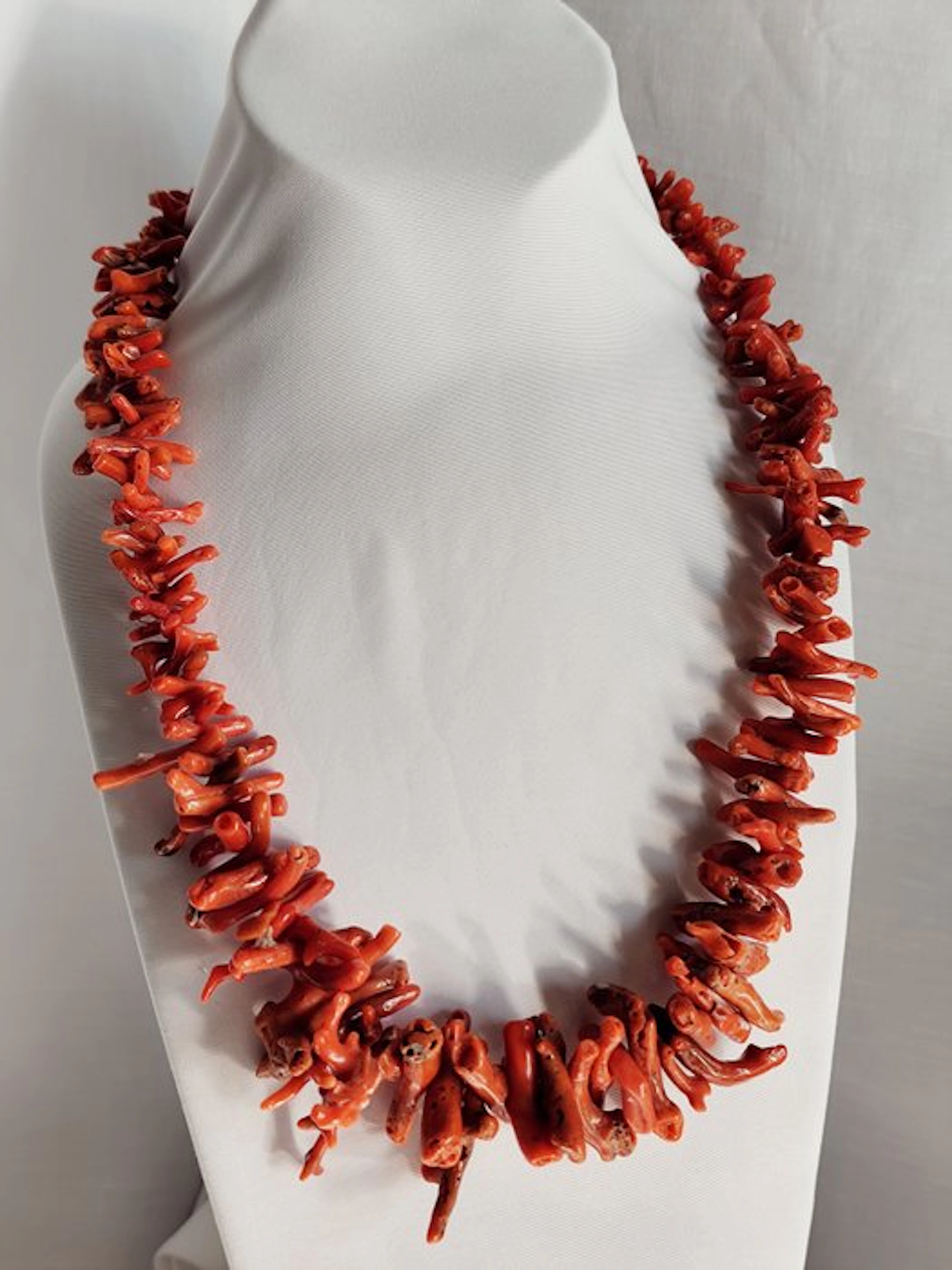 Red Coral Coral - Collana in corallo rosso - corallium rubrum (No