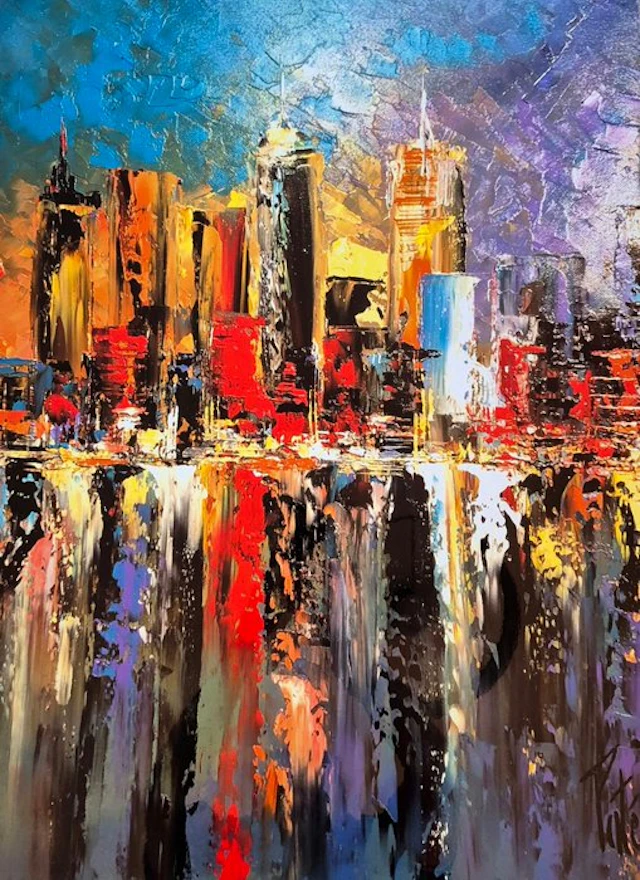 Laurent Pate (1970) - New York Color ( plaque aluminium grand format )