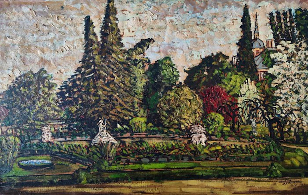 Agustín Hernández Sanz (1931) - Luz y color en el jardín