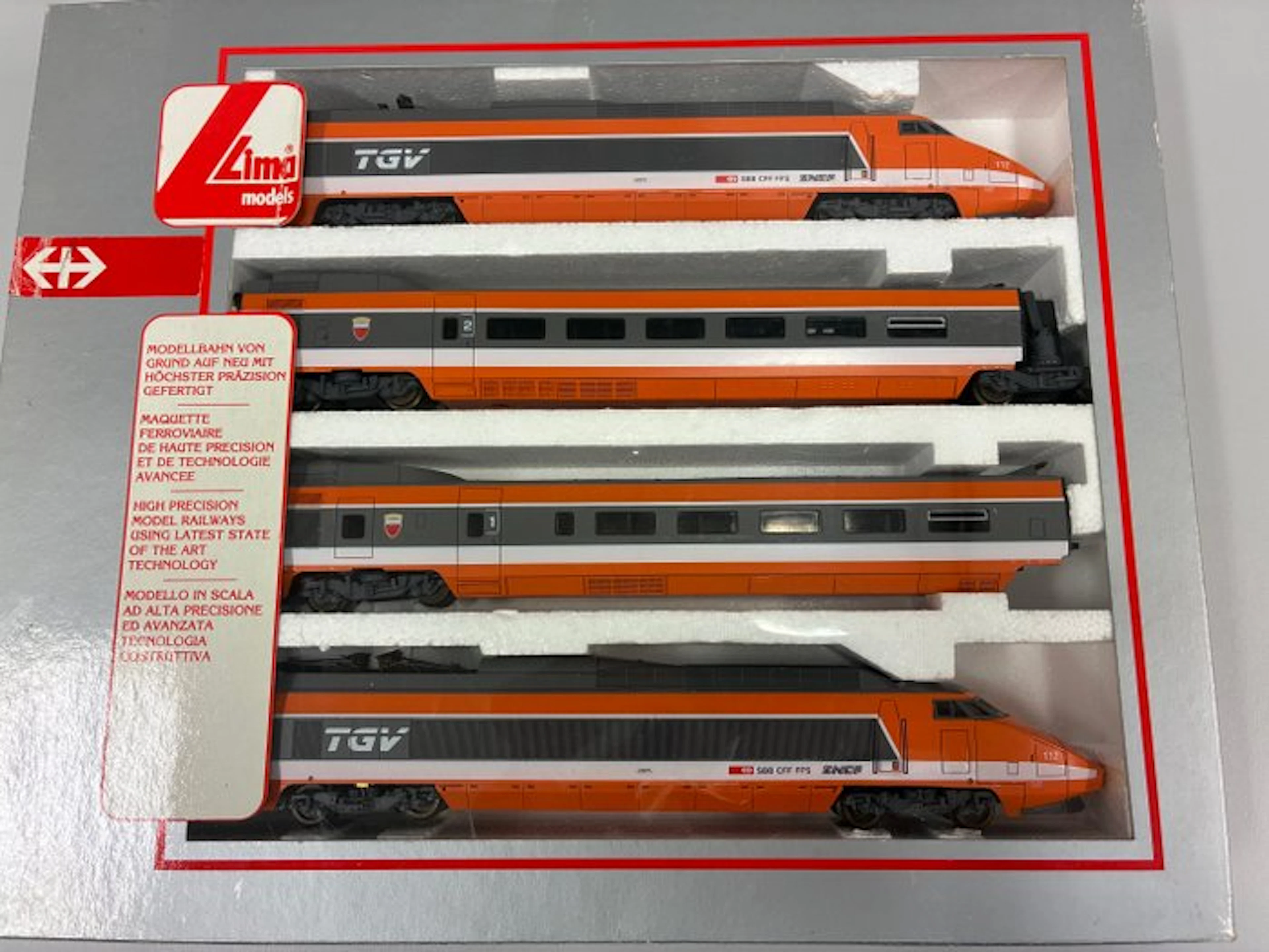 Lima H0 - 149720 - Train unit (4) - The set comprises 4...