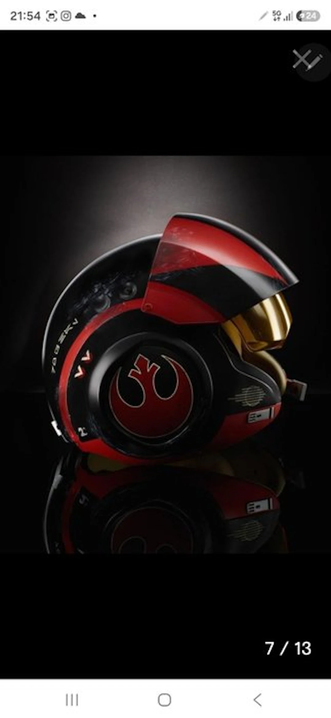 Star Wars - Hasbro - - Movie prop Poe Dameron helmet from...