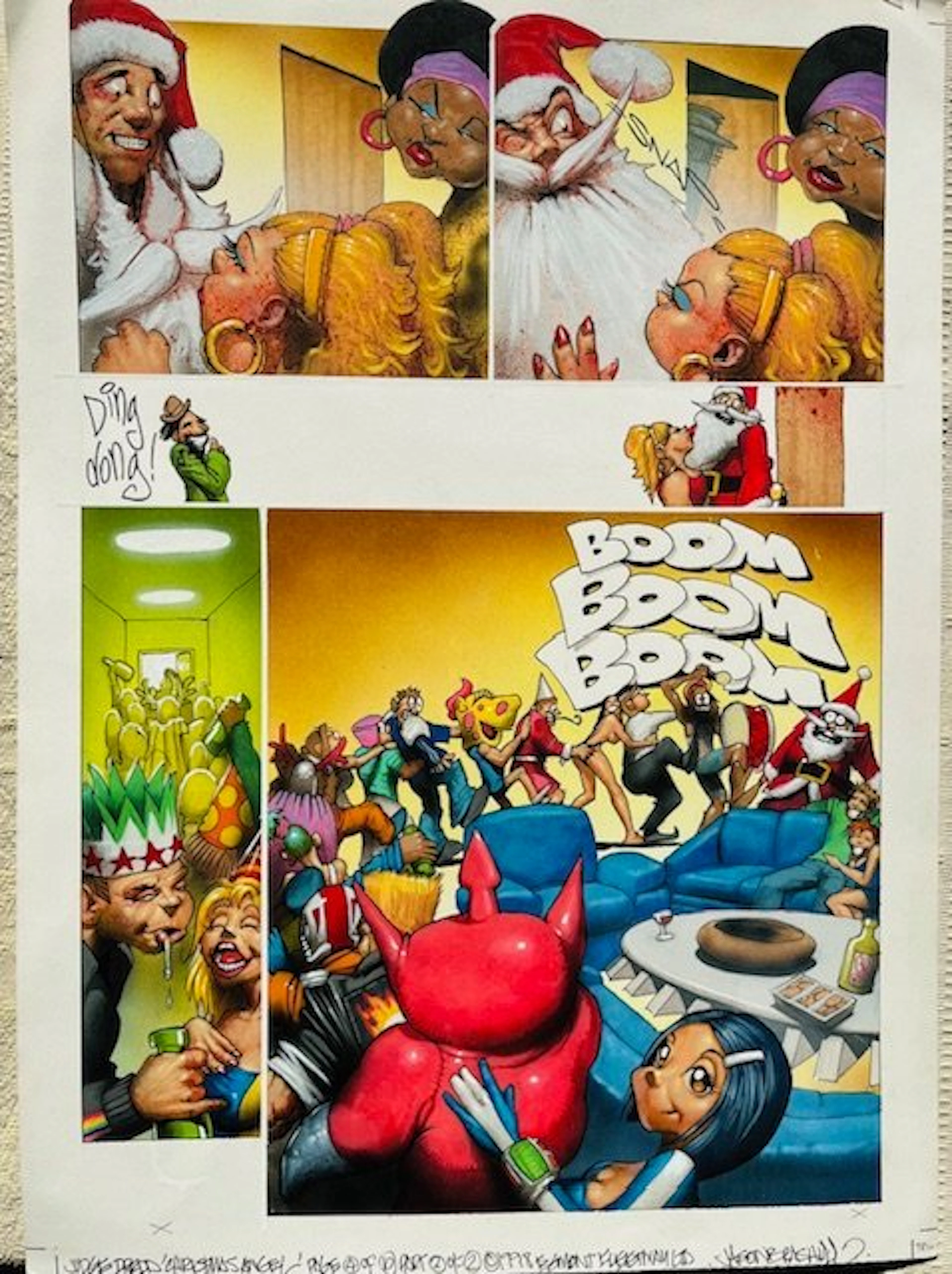 Brashill, Jason - 1 Original page - 2000AD - Christmas Angels - 1998